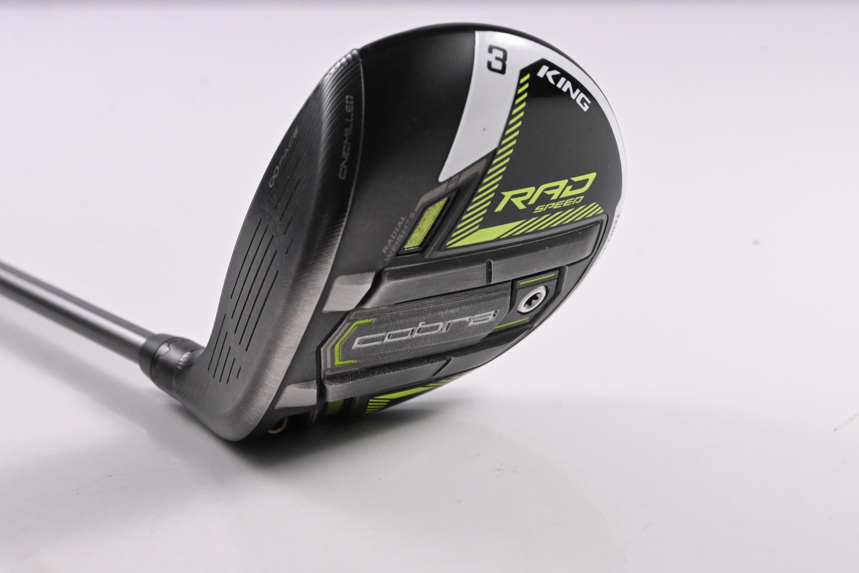 Left HandCobra King Radspeed #3 Wood / 14.5 Degree / Regular Flex Evenflow Riptide CB