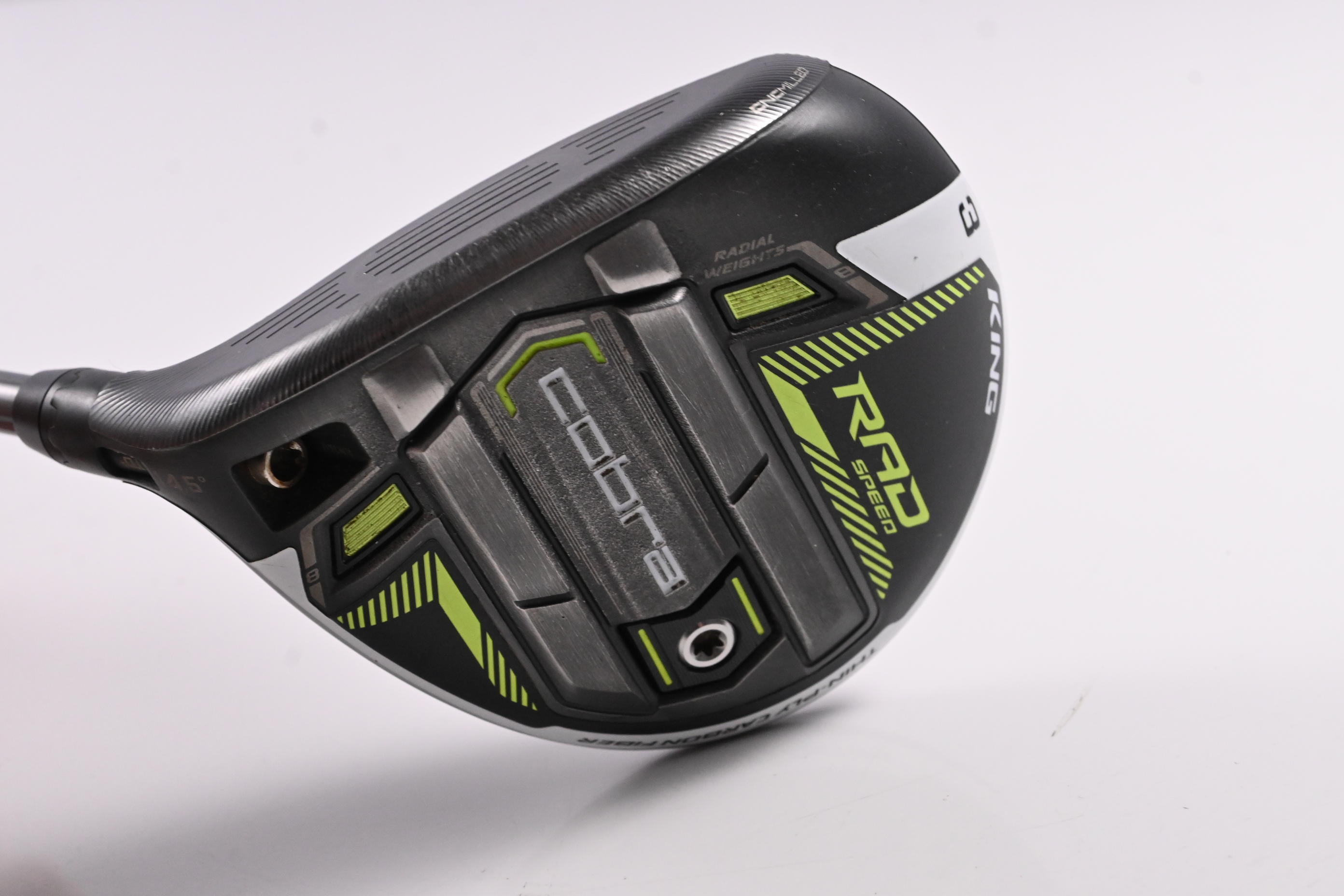 Left HandCobra King Radspeed #3 Wood / 14.5 Degree / Regular Flex Evenflow Riptide CB