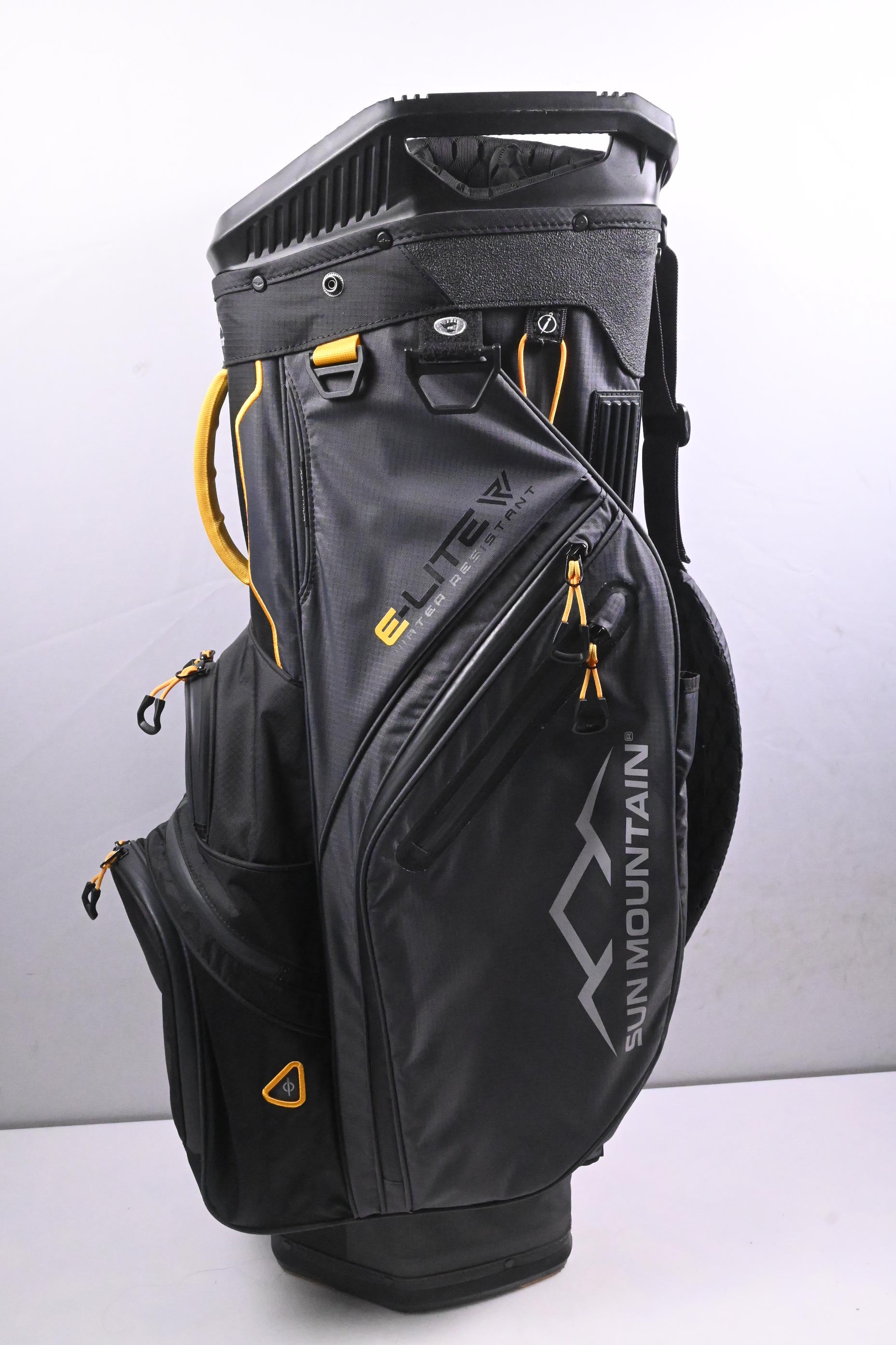 Sun Mountain E-Lite Cart Bag / 14-Way Divider / Black & Yellow