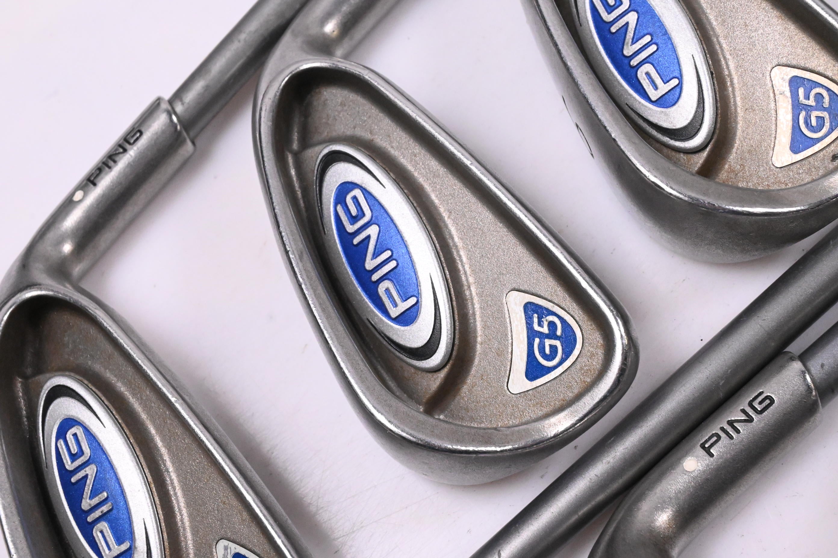 Ping G5 Irons / 4-PW+SW / White Dot / Regular Flex Ping TFC 100 I Shafts