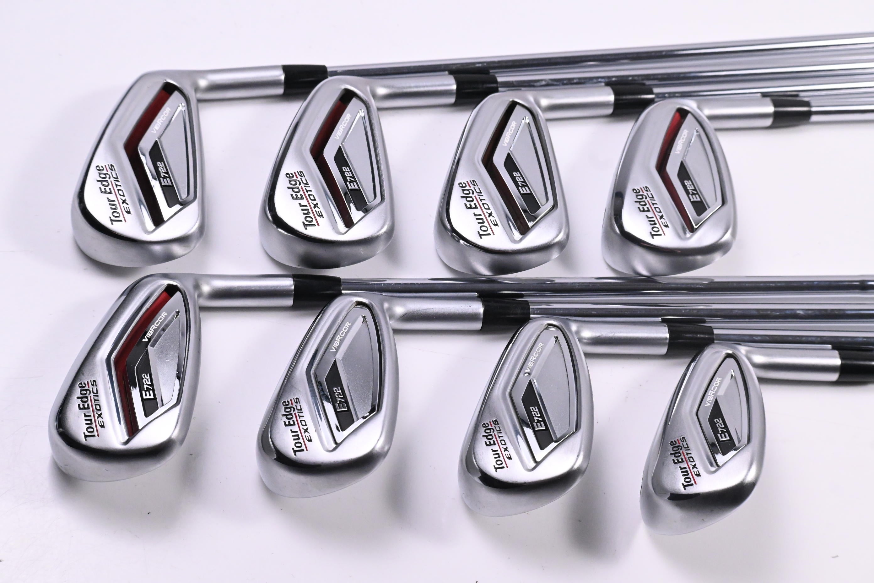 Tour Edge E722 Irons / 5-PW+GW+SW / Regular Flex XP 85 R300 Shafts