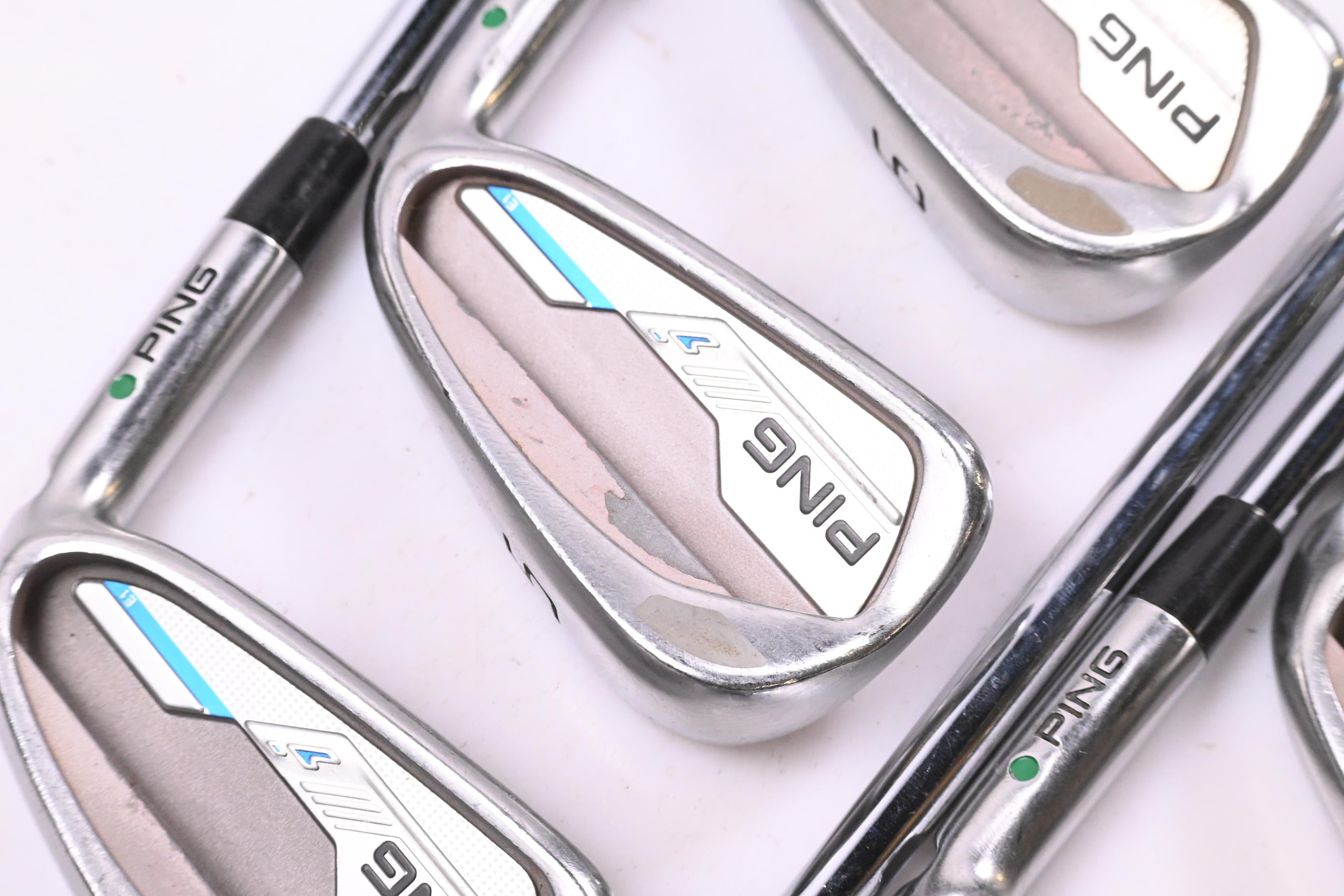 Ping i-Series E1 Irons / 4-PW / Green Dot / Stiff Flex N.S.PRO Modus3 Tour 105