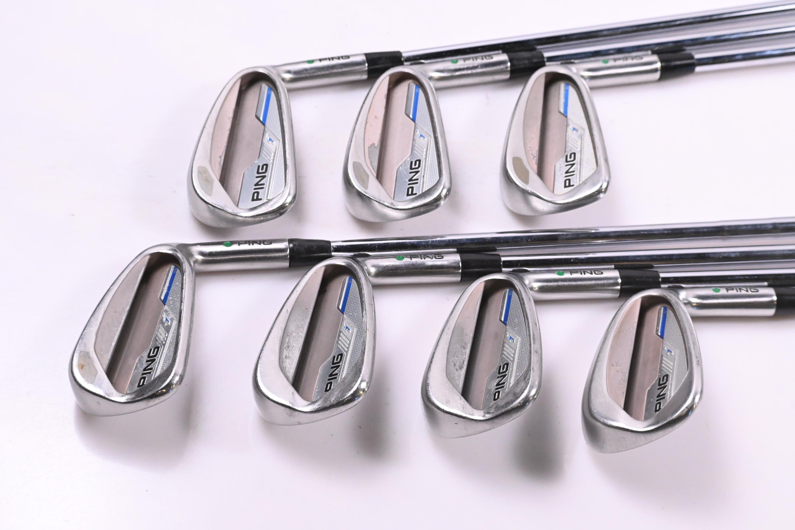 Ping i-Series E1 Irons / 4-PW / Green Dot / Stiff Flex N.S.PRO Modus3 Tour 105