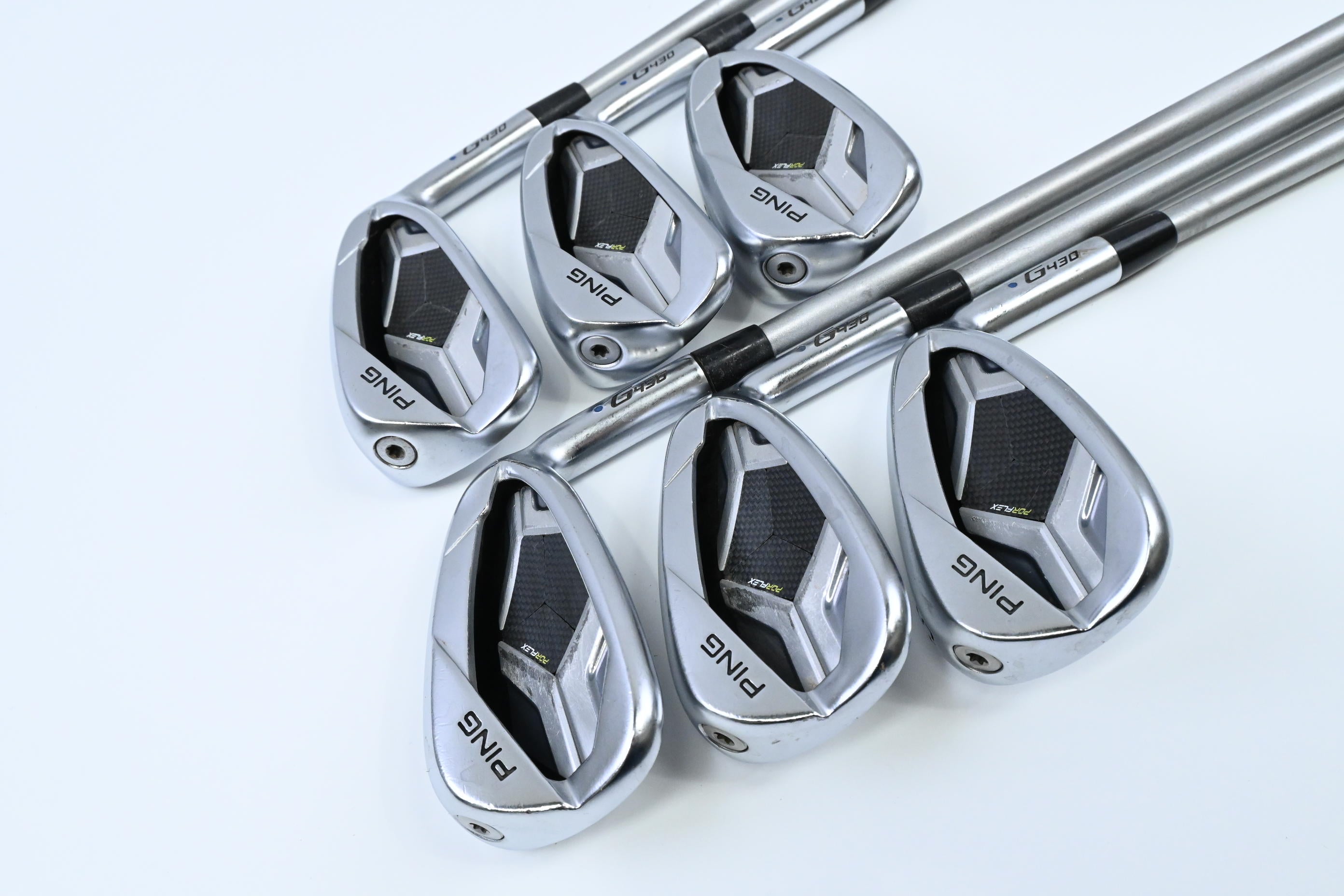 Ping G430 Irons / 6-PW+45° / Blue Dot / Senior Flex Ping Alta Quick 45 Shafts