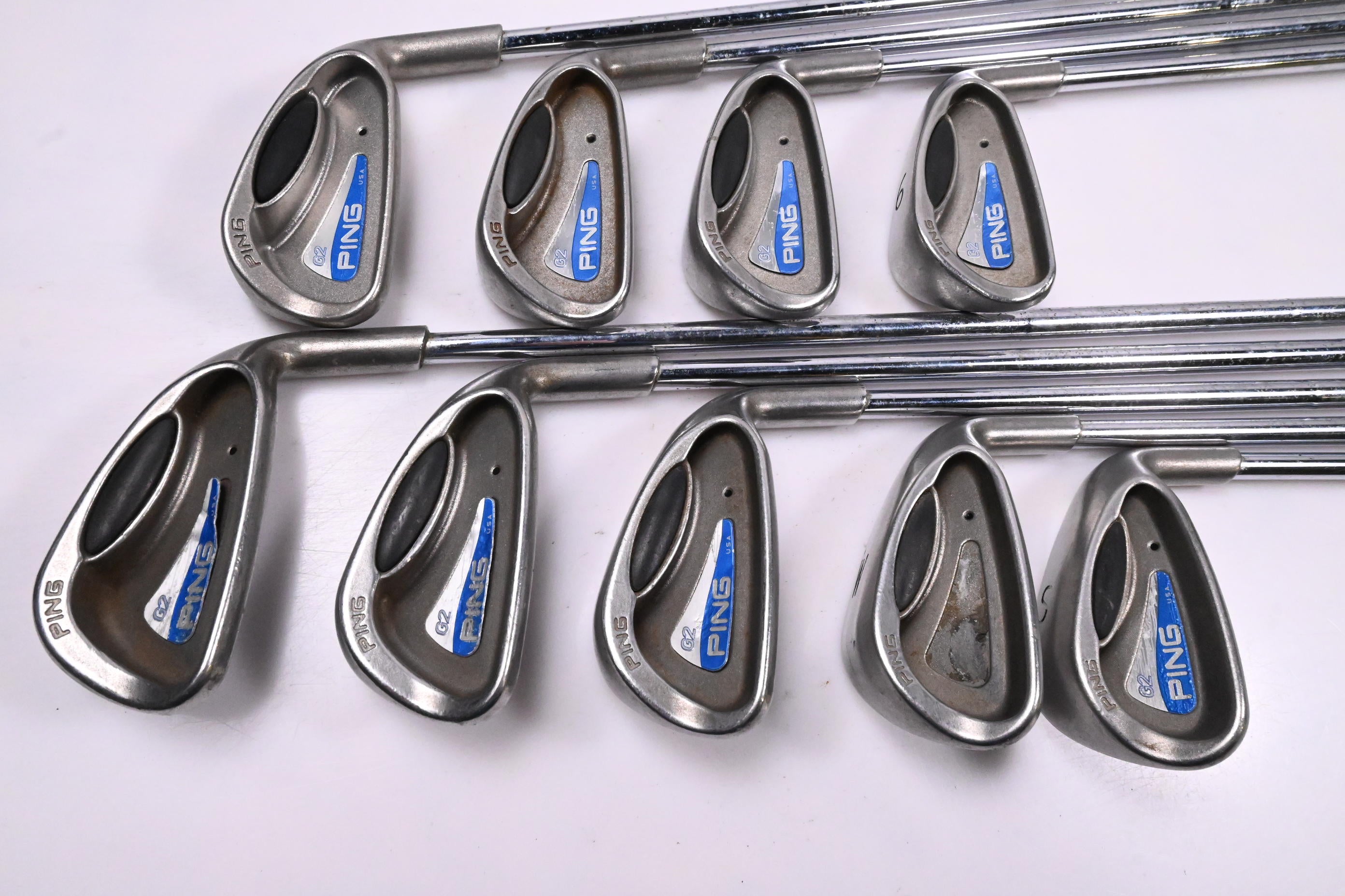 Ping G2 Irons / 3-PW+SW / Black Dot / Regular Flex Ping AWT Steel Shafts