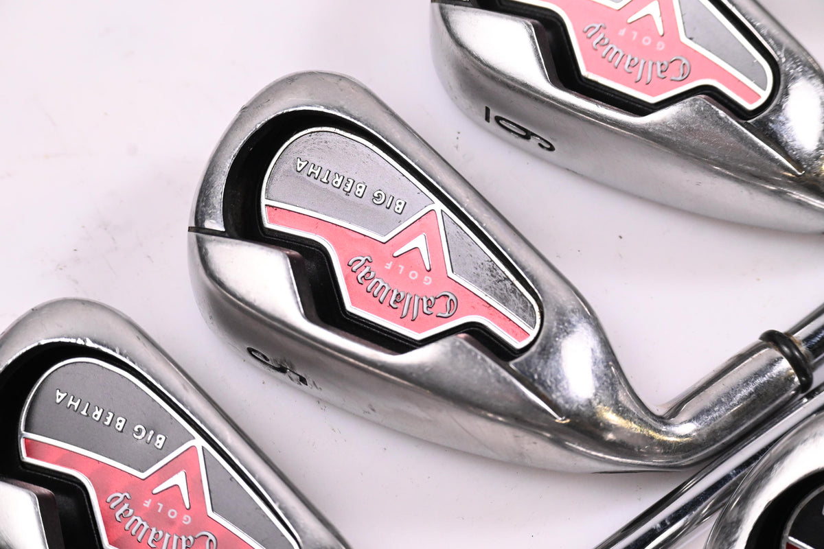 Left Hand Callaway Big Bertha 2006 Irons / 4-PW+SW / UniFlex Callaway Shafts