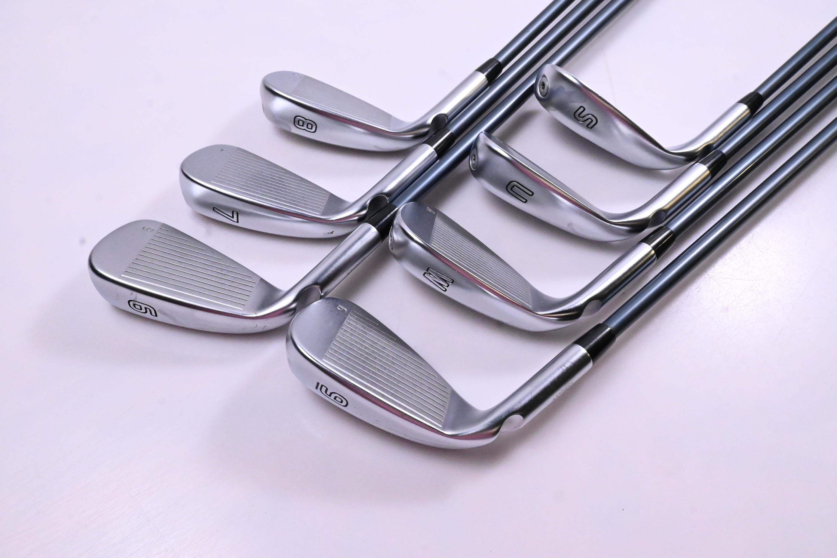 Ping G425 Irons / 6-PW+GW+SW / Green Dot / Senior Flex Ping Alta CB Slate Shafts