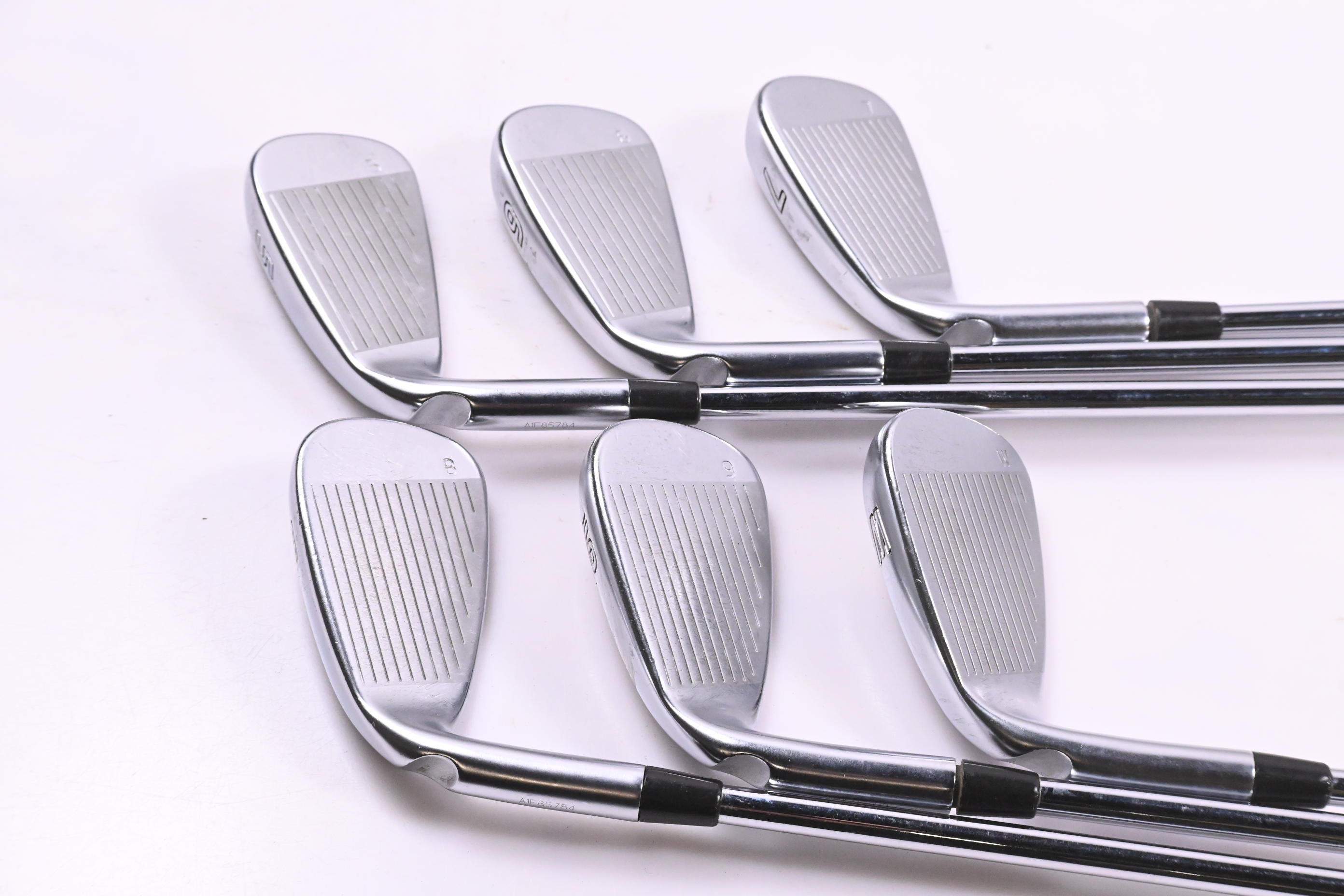 Ping G410 Irons / 5-PW / White Dot / Regular Flex Ping AWT 2.0 Shafts