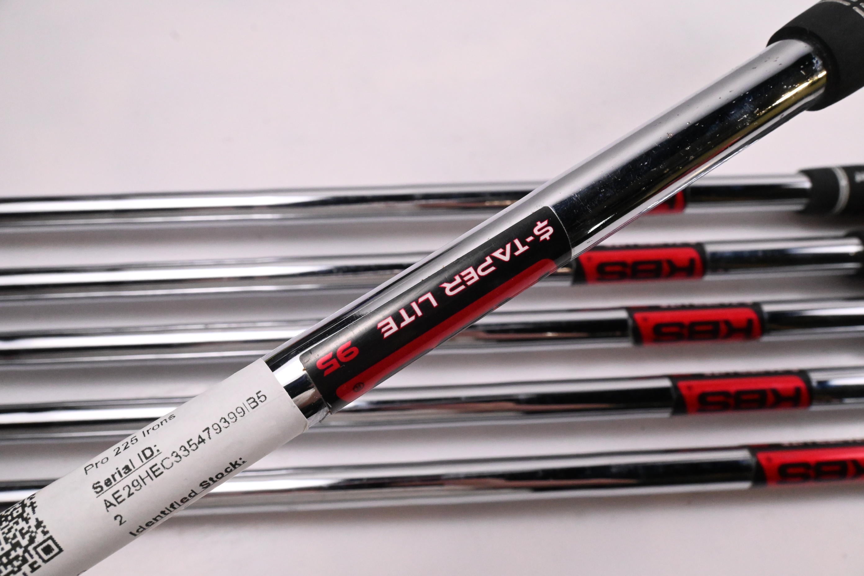 Mizuno Pro 225 Irons / 5-PW / Regular Flex KBS $-Taper Lite 95 Shafts