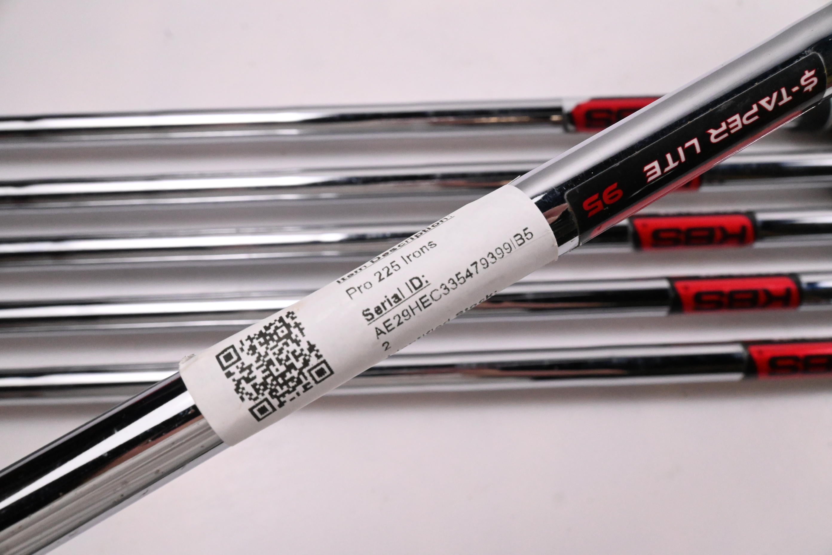 Mizuno Pro 225 Irons / 5-PW / Regular Flex KBS $-Taper Lite 95 Shafts