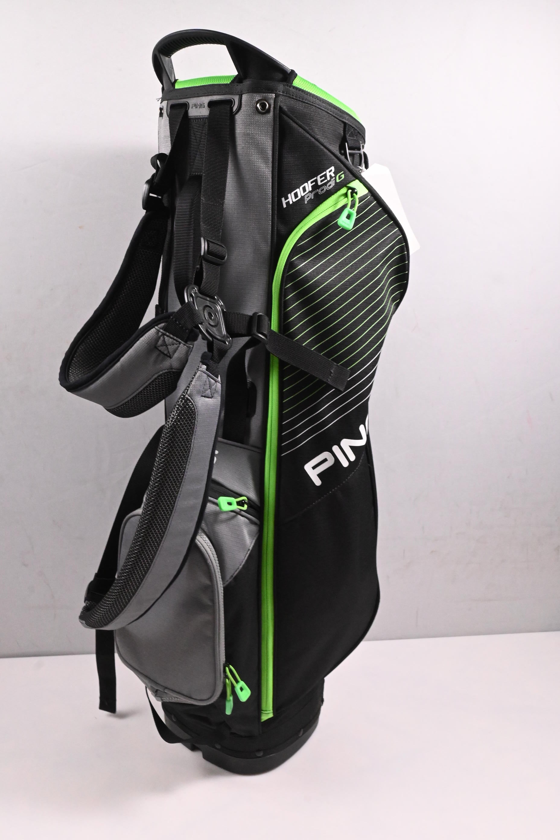 Ping Prodi G Hoofer Stand Bag / 4-Way Divider / Black, Grey, Green