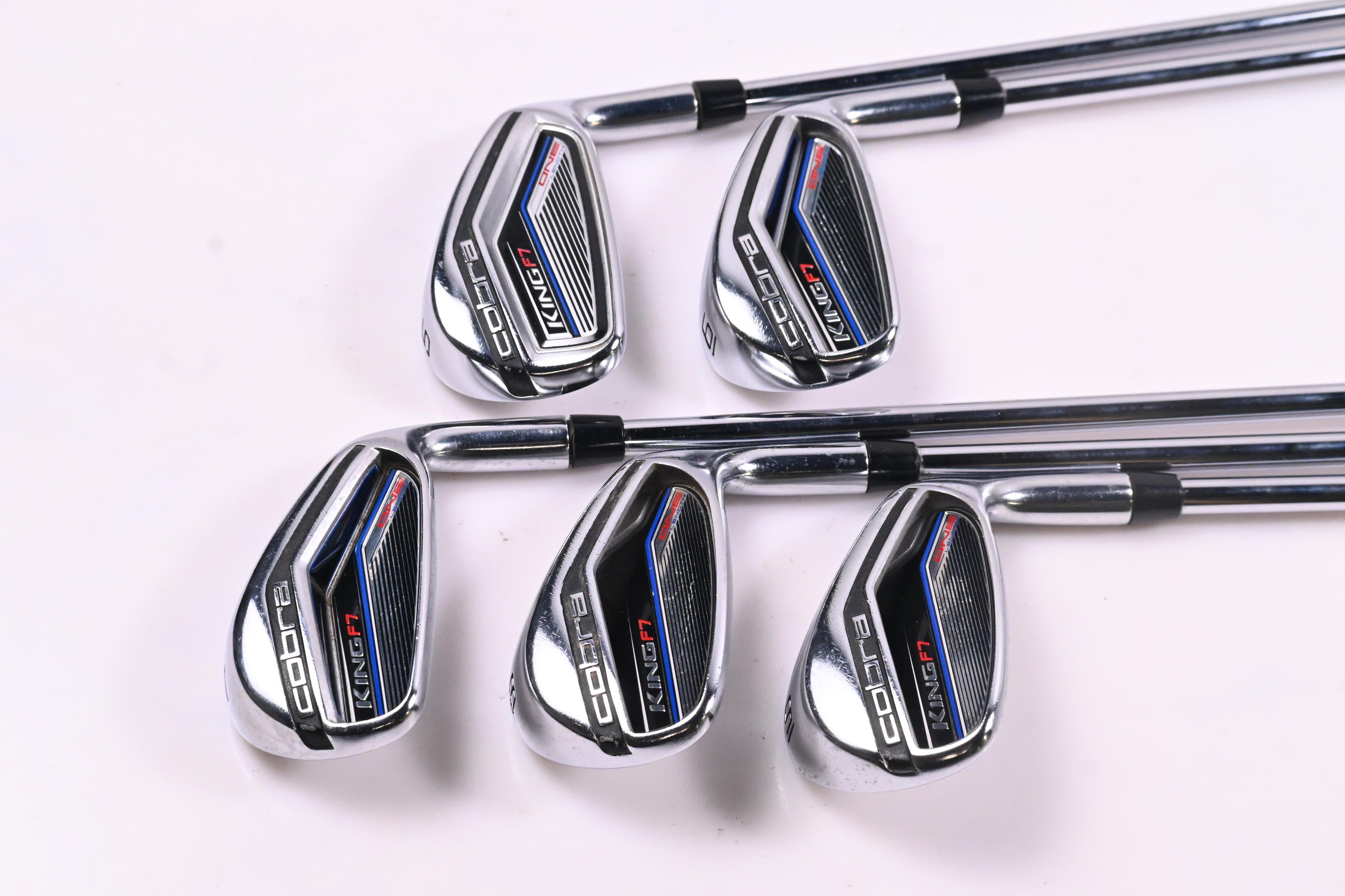 Cobra King F7 One Length Irons / 5-9i / Regular Flex Cobra Shafts