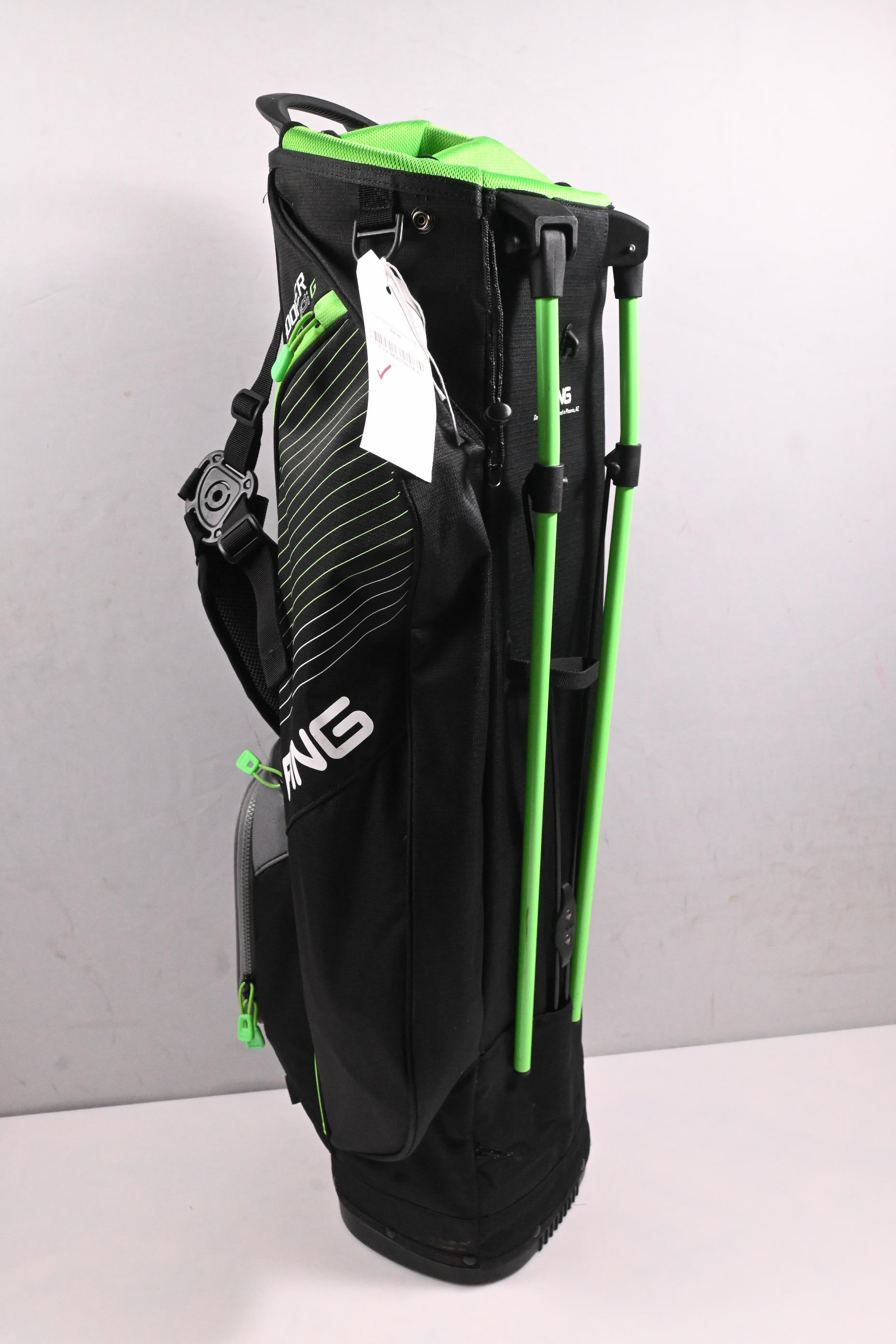 Ping Prodi G Hoofer Stand Bag / 4-Way Divider / Black, Grey, Green