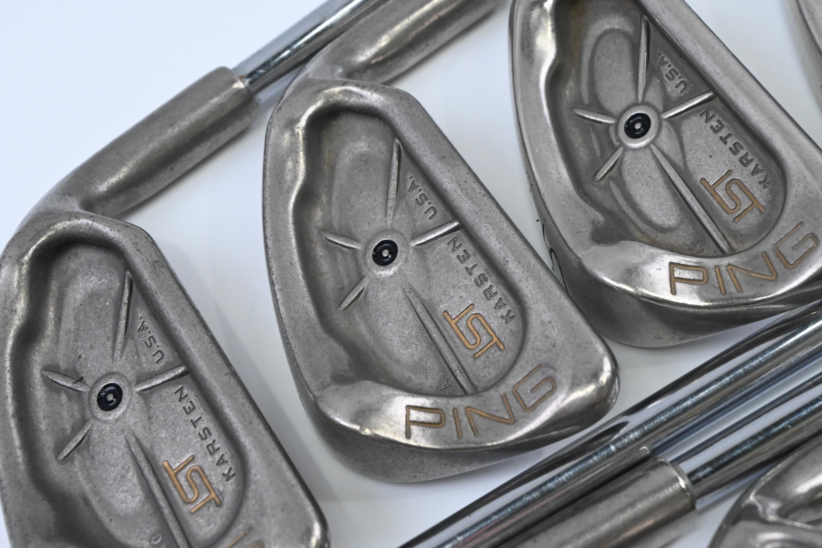 Ping ISI Nickel Irons / 3-PW+SW / Black Dot / Stiff Flex Ping JZ Cushin Shafts