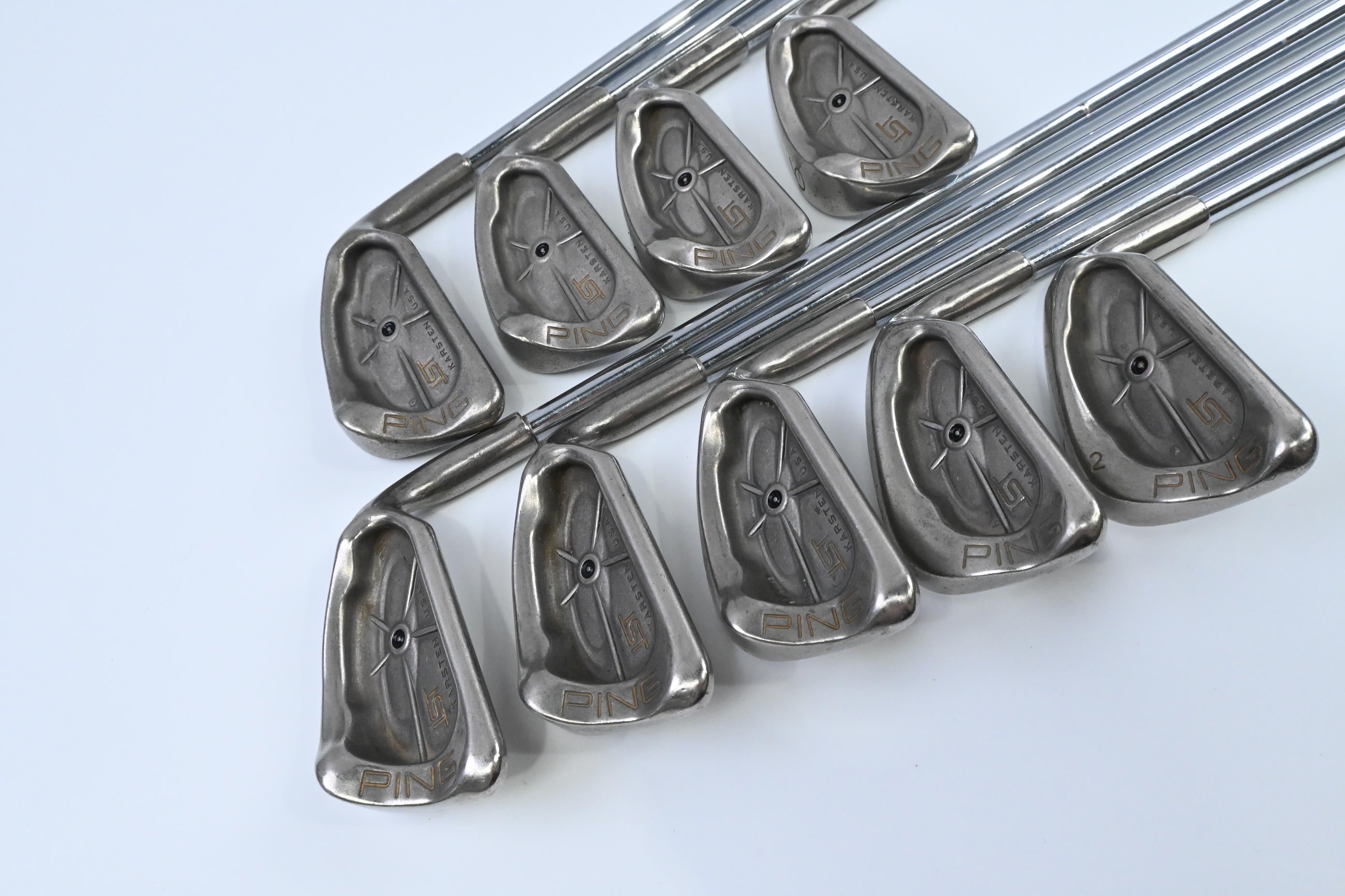 Ping ISI Nickel Irons / 3-PW+SW / Black Dot / Stiff Flex Ping JZ Cushin Shafts