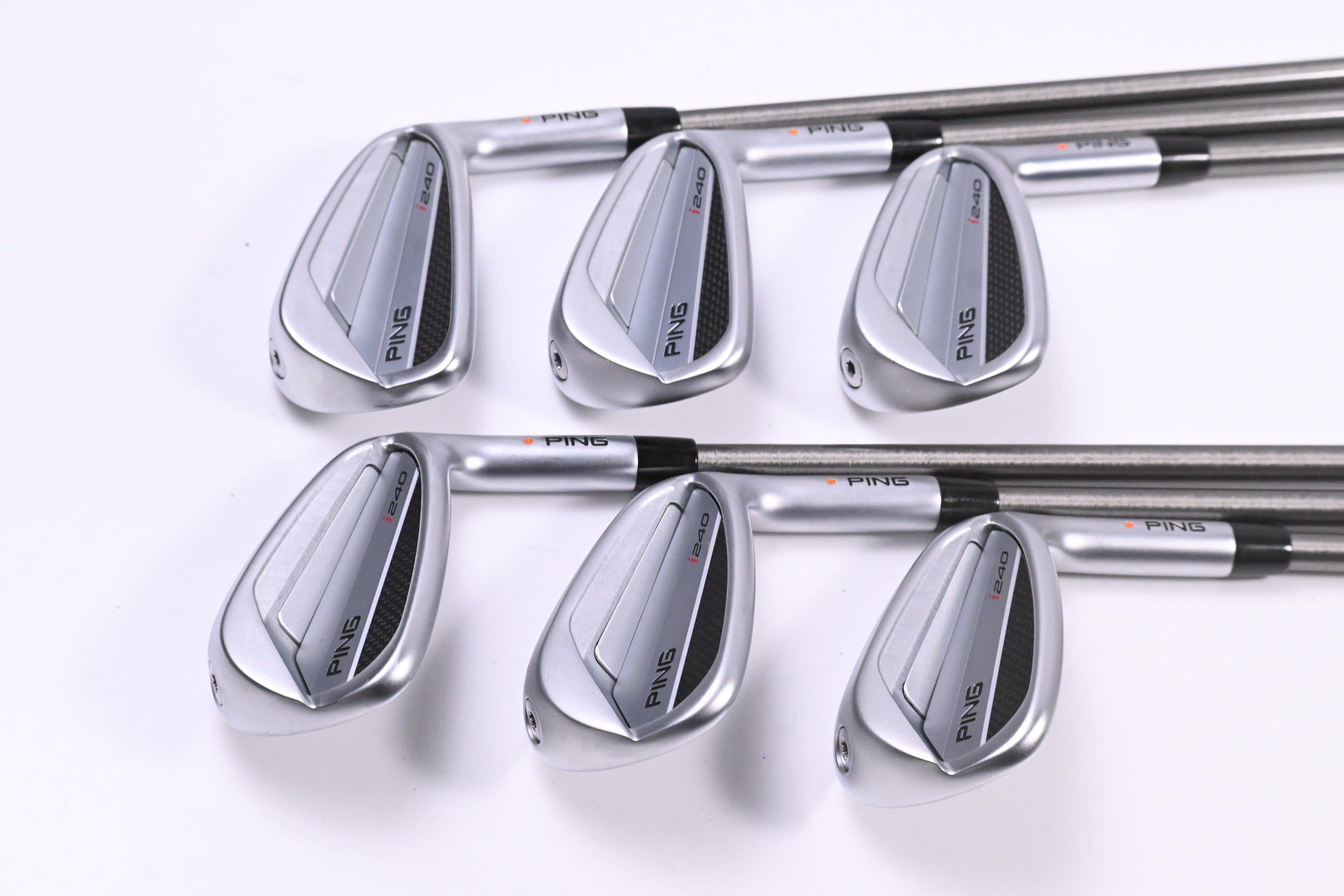 Ping I240 Irons / 6-PW+UW / Orange Dot / Regular Flex AeroTech SteelFiber i80cw