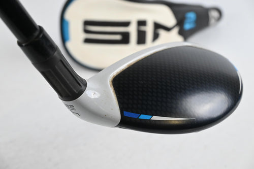 Taylormade SIM2 Max #4 Hybrid / 22 Degree / Stiff Flex Hzrdus Smoke Black RDX 80