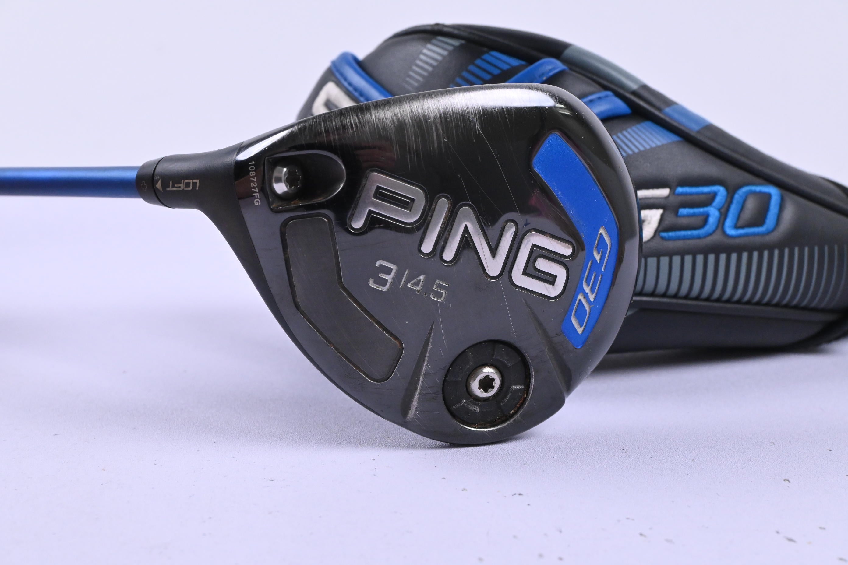 Left Hand Ping G30 #3 Wood / 14.5 Degree / Regular Flex Ping TFC 419 Shaft