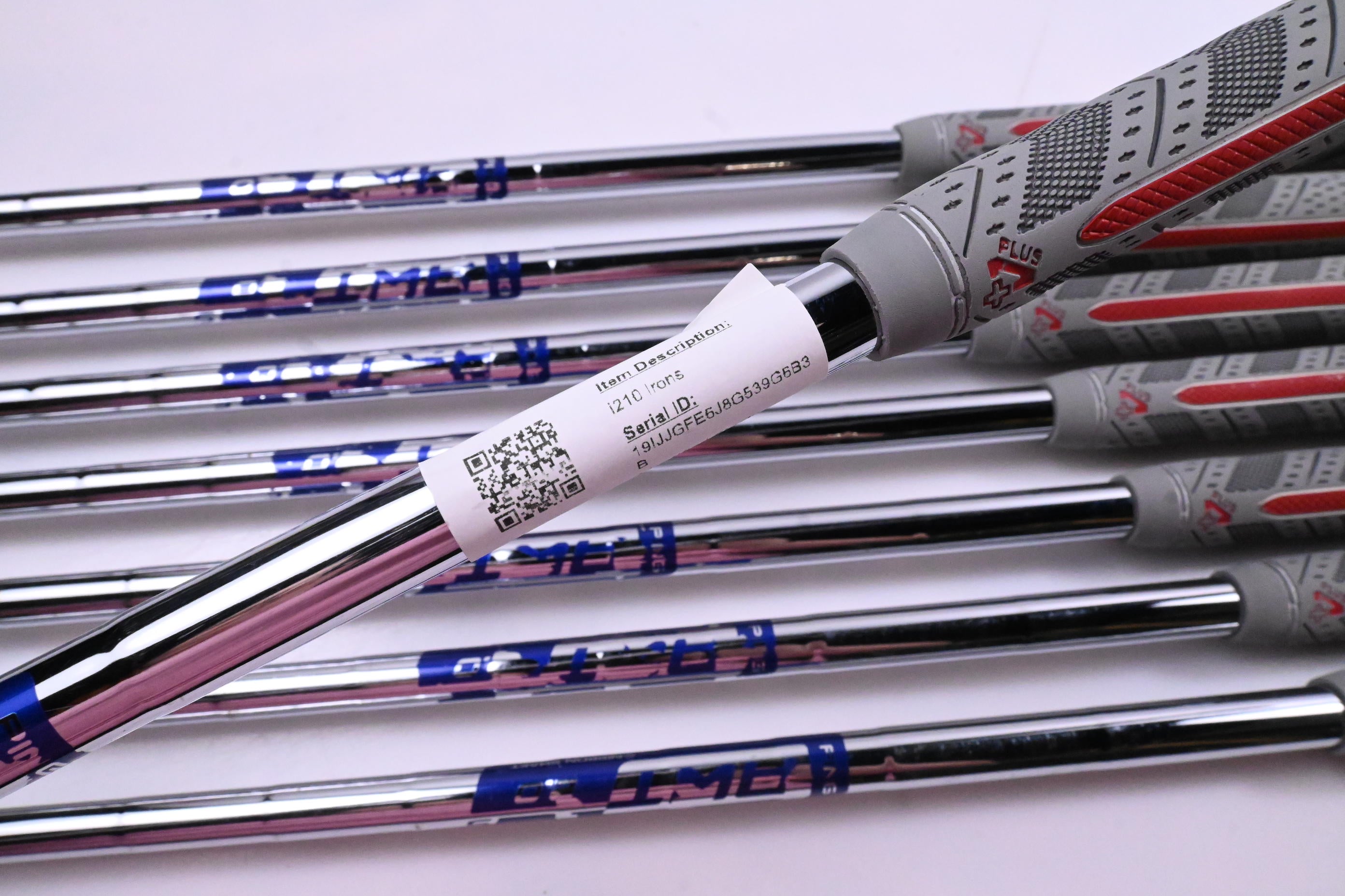 Ping i210 Irons / 4-PW+GW / White Dot / Stiff Flex Ping AWT 2.0 Shafts