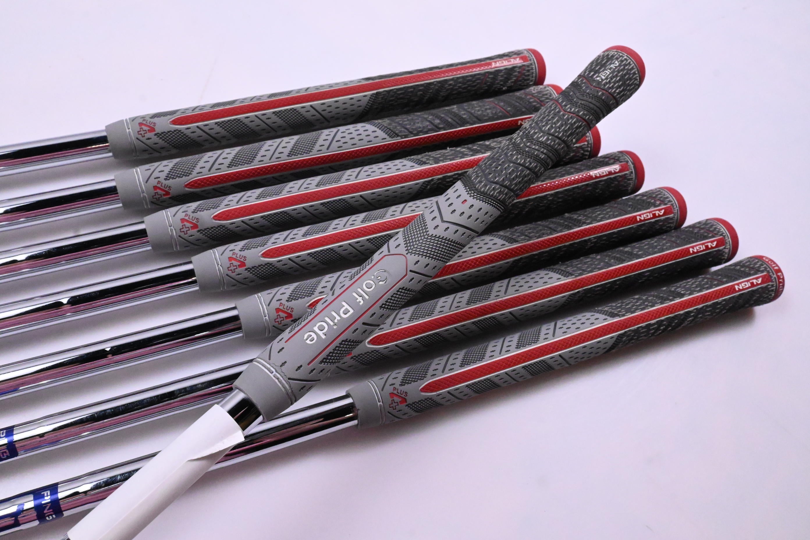 Ping i210 Irons / 4-PW+GW / White Dot / Stiff Flex Ping AWT 2.0 Shafts