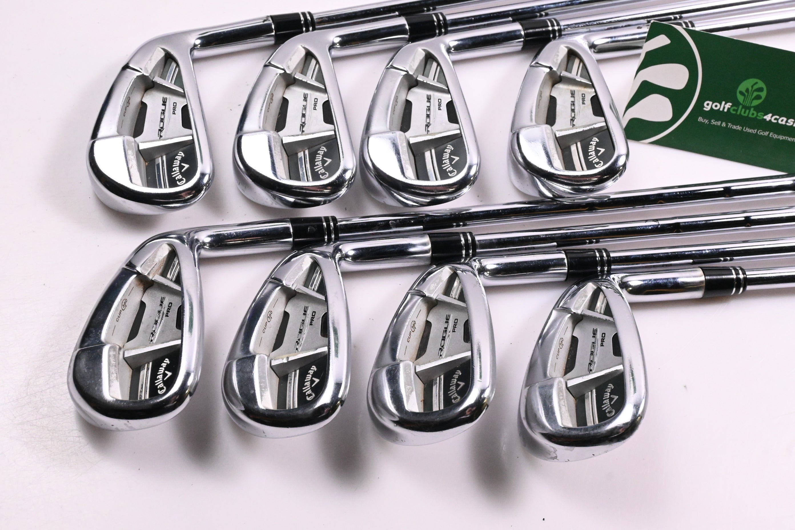 Callaway Rogue Pro Irons / 4-PW+GW / Stiff Flex Prosimmon Pro Gold Shafts