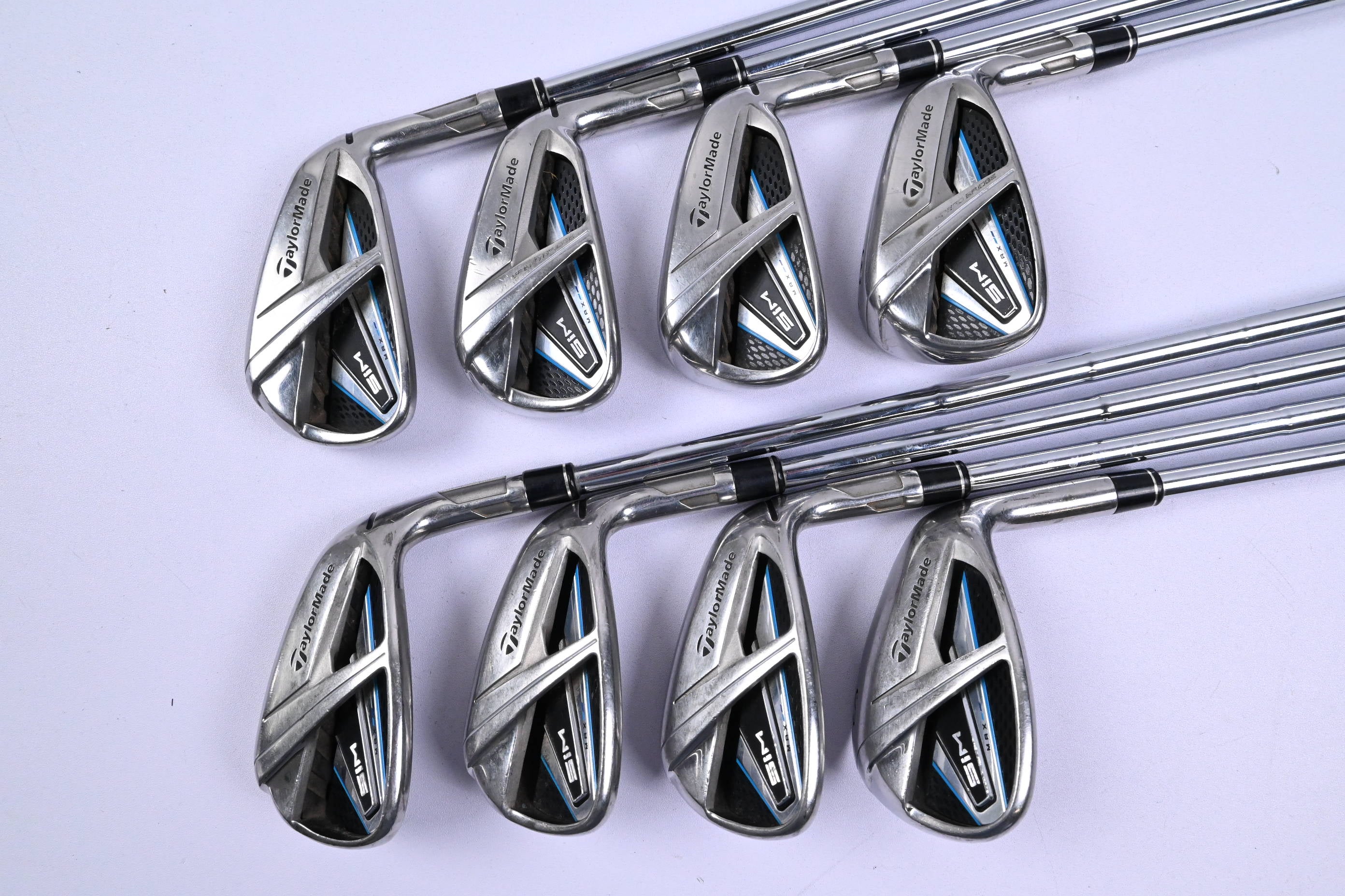 Taylormade SIM Max Irons / 5-PW+GW+SW / Stiff Flex Dynamic Gold 300 Shafts