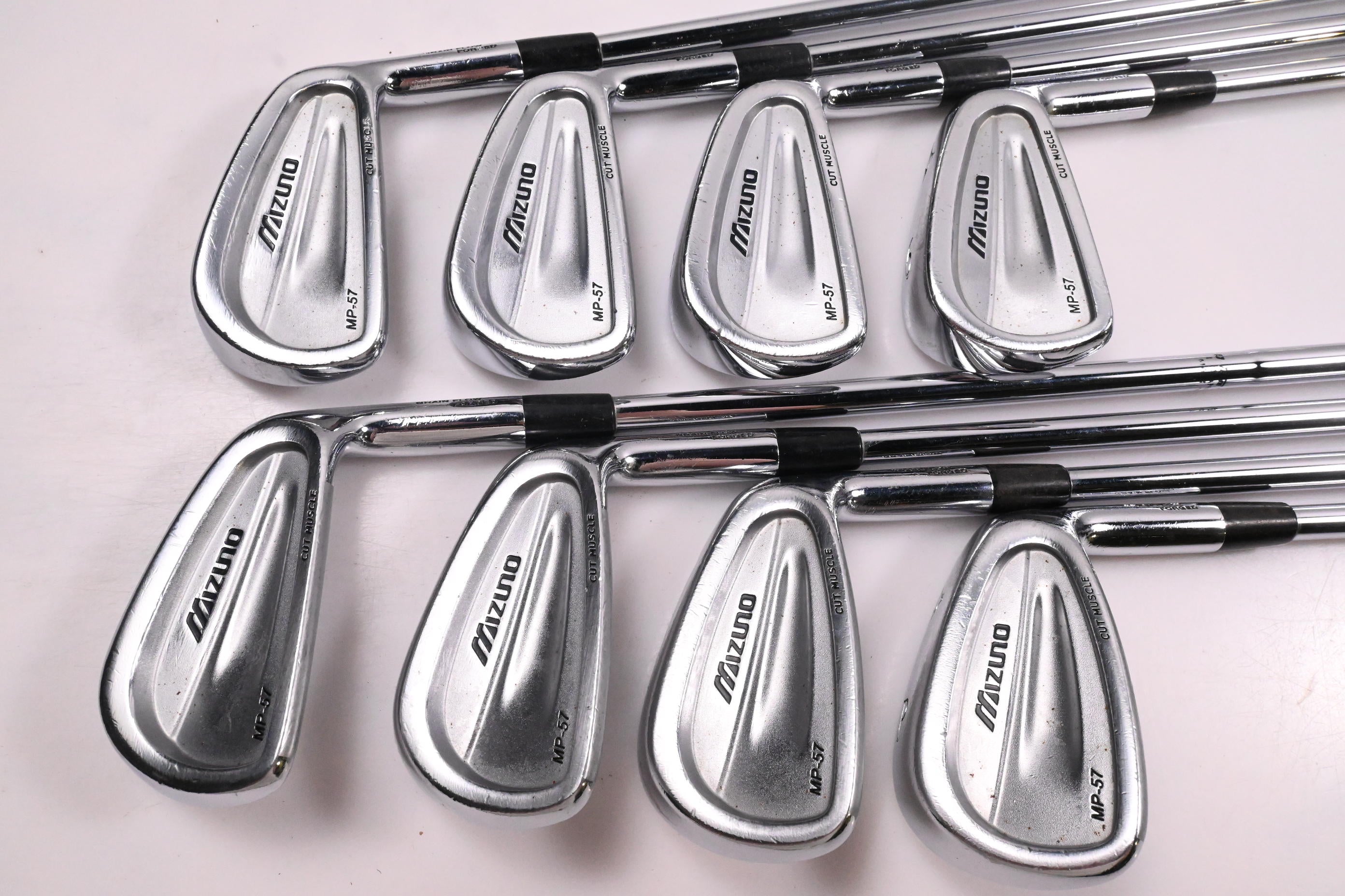 Mizuno MP-57 Irons / 3-PW / Stiff Flex Dynamic Gold S300 Shafts