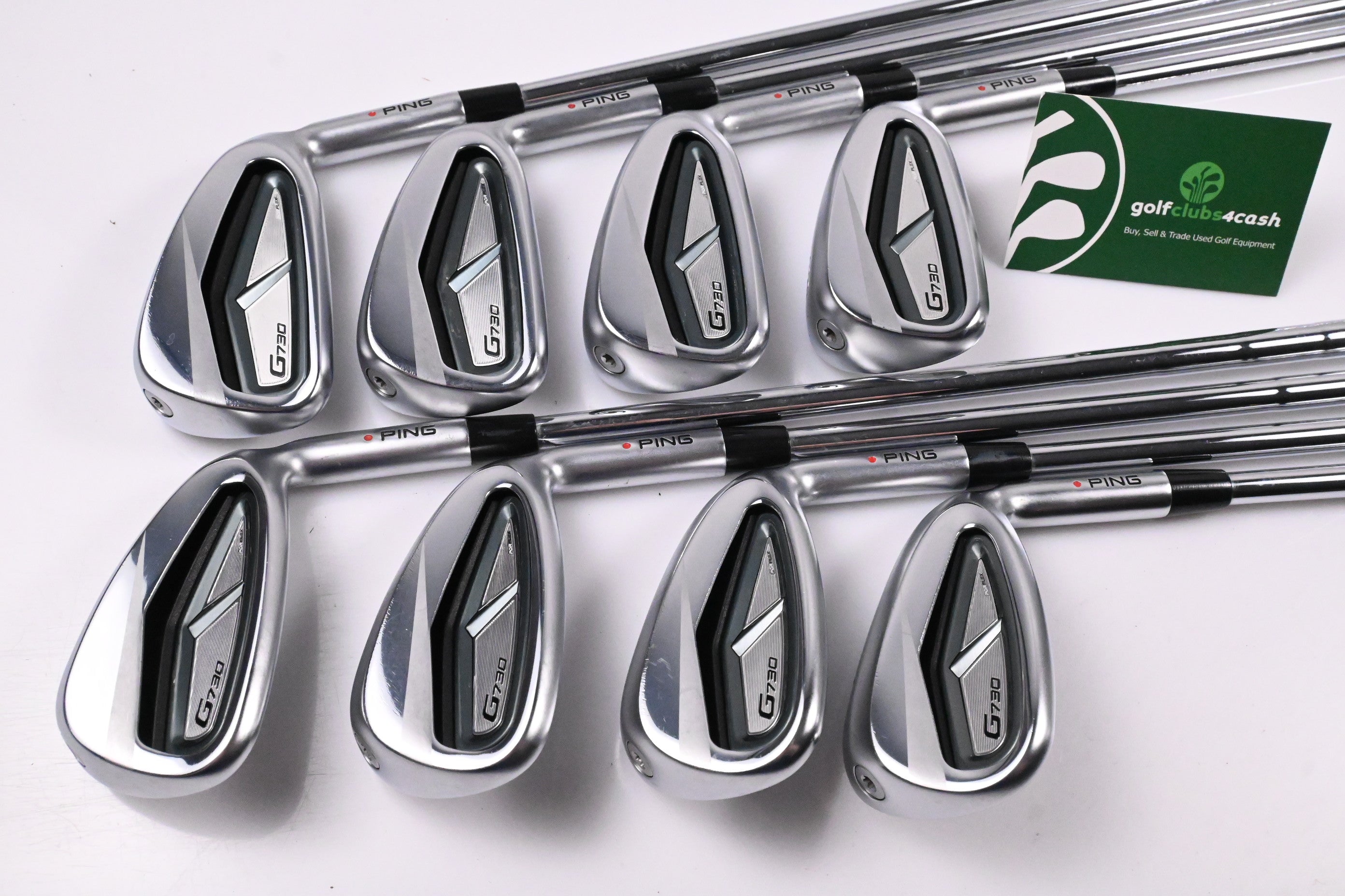 Ping G730 Irons / 5-PW+GW+50° / Red Dot / Stiff Flex N.S.PRO Modus3 Tour 105
