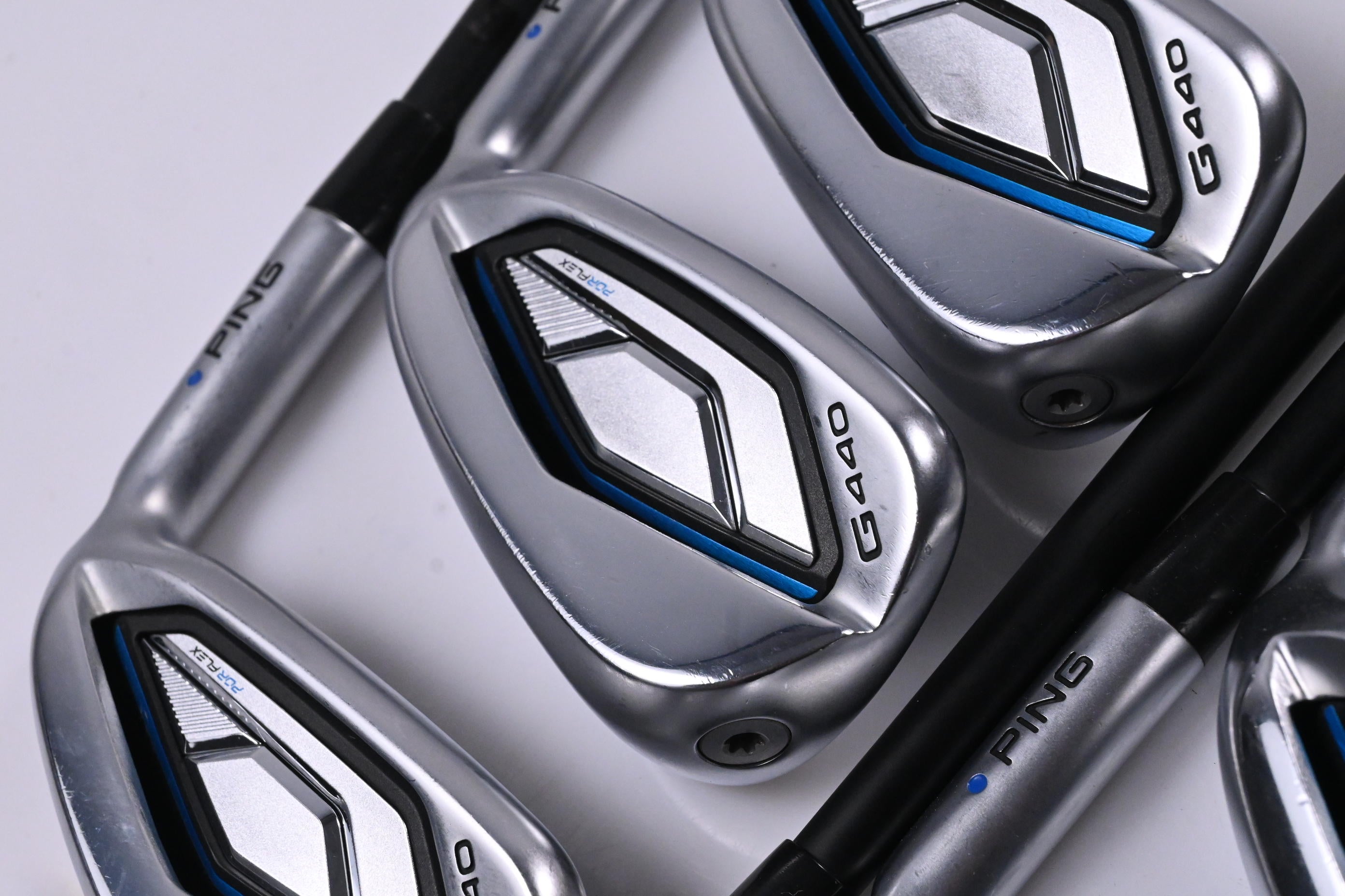 Ping G440 Irons / 7-PW+GW+52°+56° / Blue Dot / Senior Flex Ping Alta CB Blue