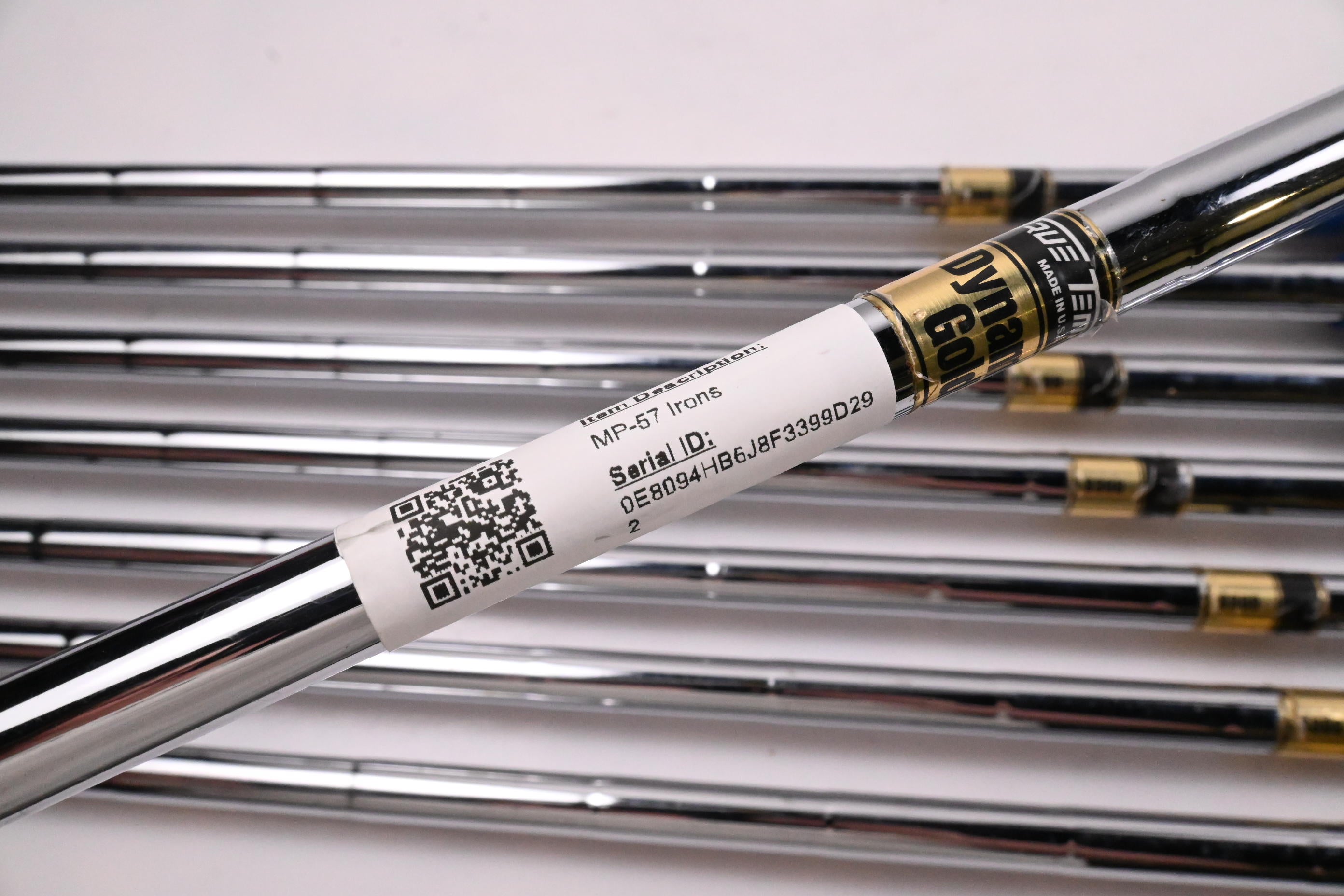 Mizuno MP-57 Irons / 3-PW / Stiff Flex Dynamic Gold S300 Shafts
