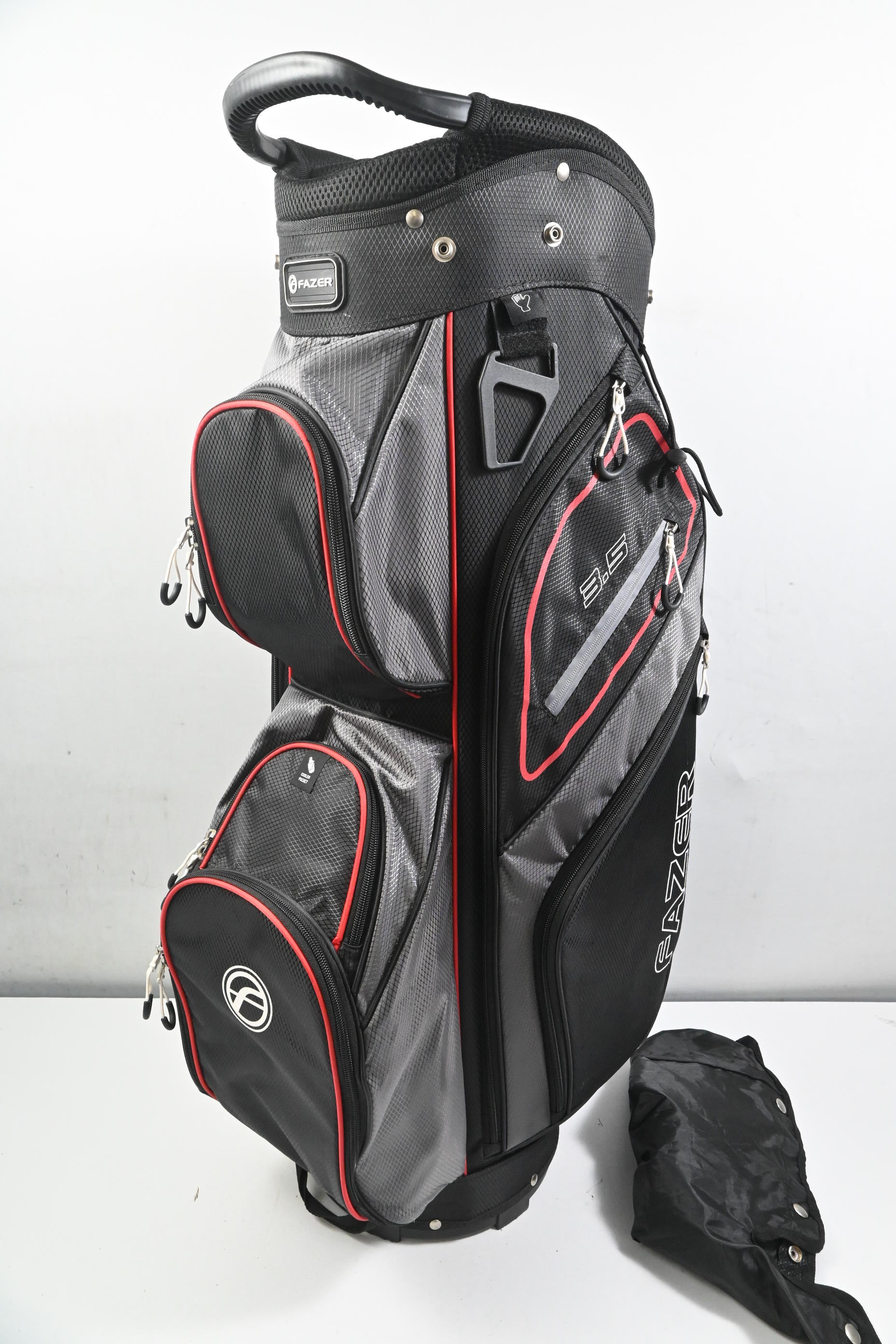 Fazer 3.5 Cart Bag / 14-Way Divider / Black, Grey & Red
