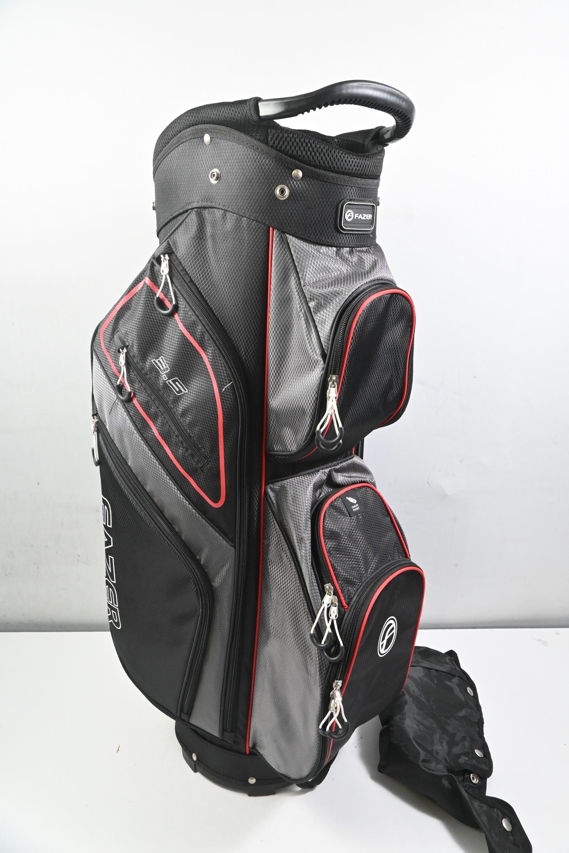 Fazer 3.5 Cart Bag / 14-Way Divider / Black, Grey & Red