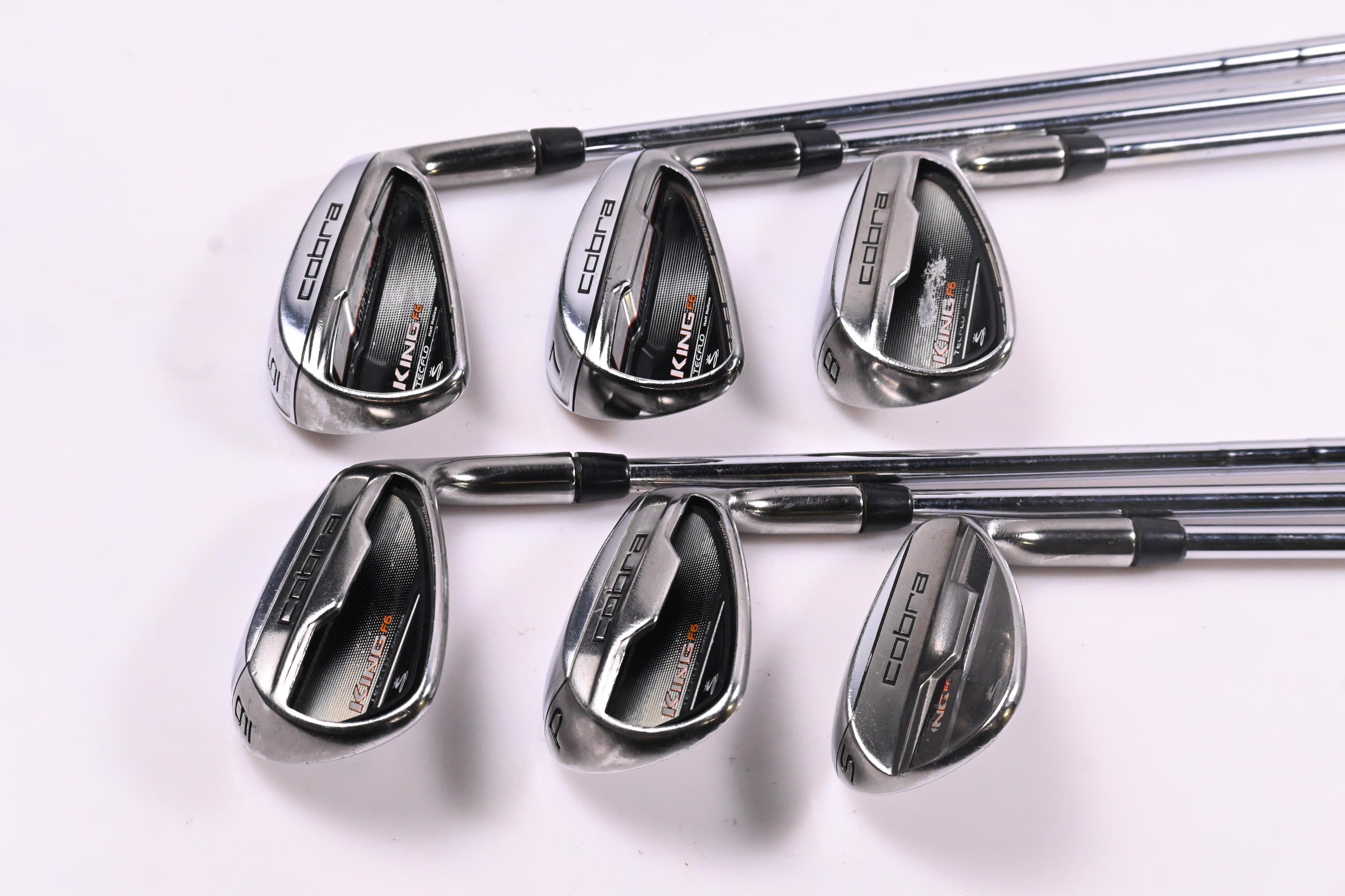 Cobra King F6 Irons / 6-PW+SW / Regular Flex Cobra Shafts