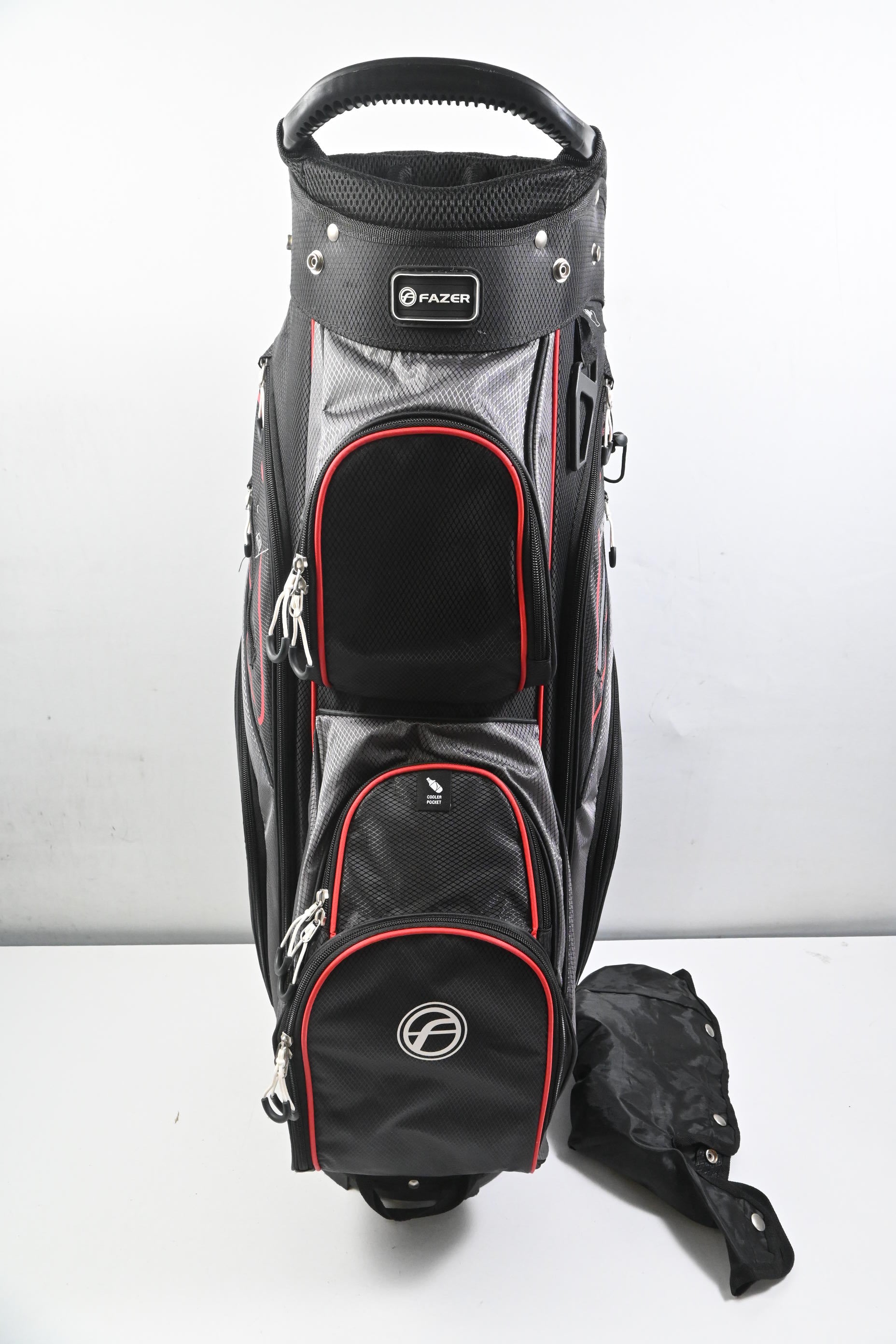 Fazer 3.5 Cart Bag / 14-Way Divider / Black, Grey & Red