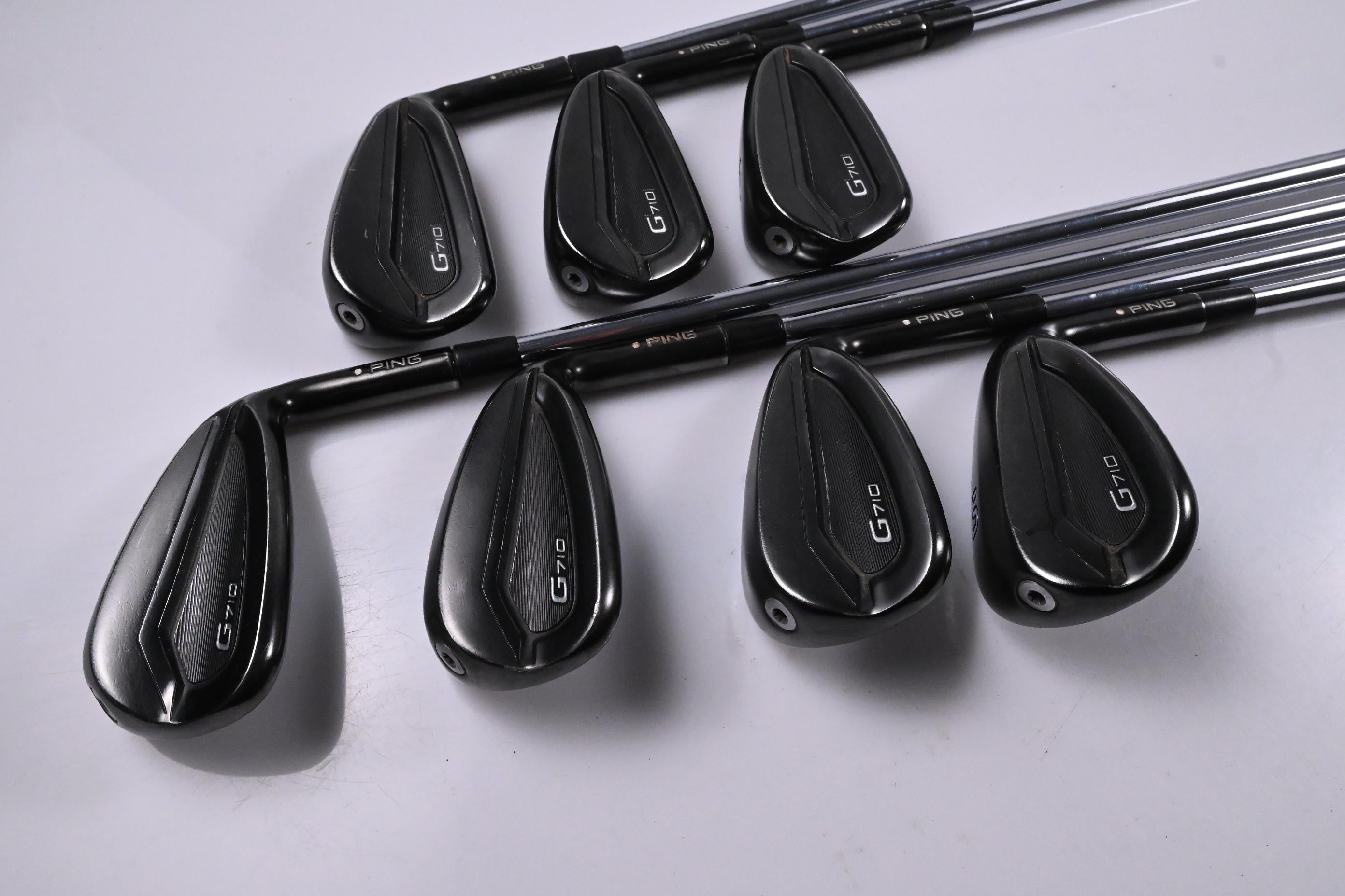 Ping G710 Irons / 5-PW+SW / White Dot / Regular Flex Project X LZ 115 Shafts