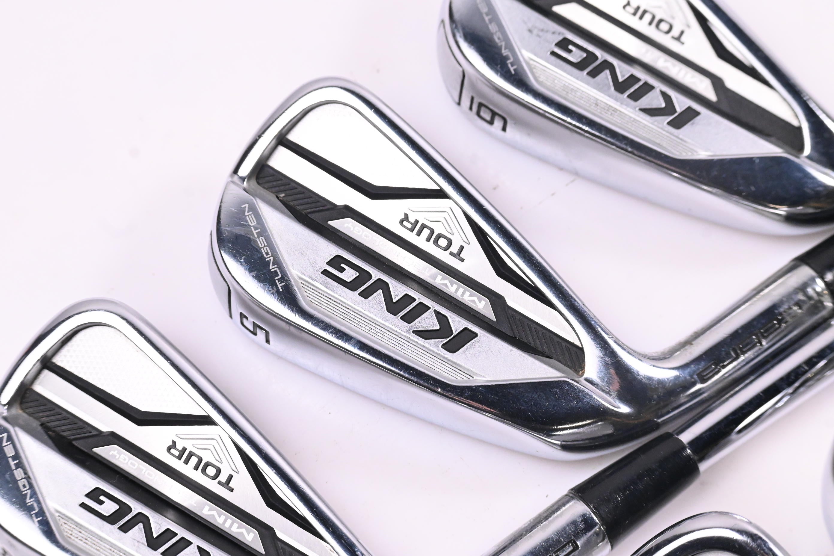 Left Hand Cobra King Tour 2020 Irons / 4-PW / X-Flex AMT Tour White X100 Shafts