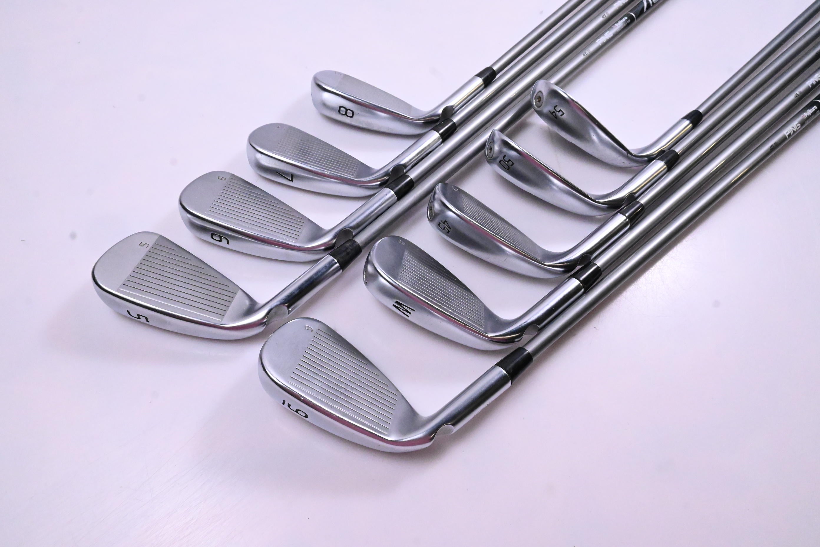 Ping G430 Irons / 5-PW+45°+50°+54° / Black Dot / Senior Flex Ping Alta Quick 45