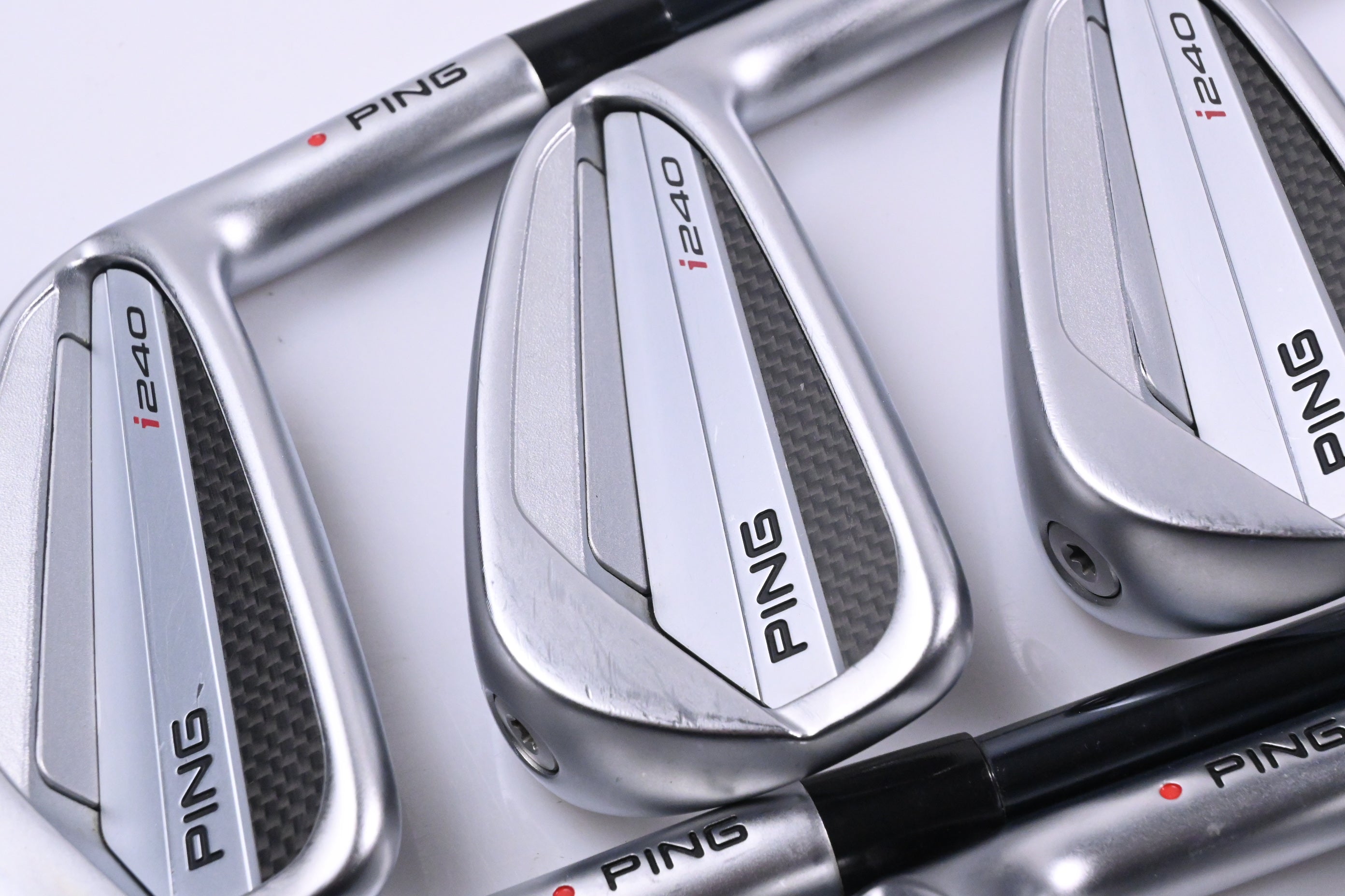Ping I240 Irons / 5-PW / Red Dot / Stiff Flex UST Recoil Dart 75 Shafts