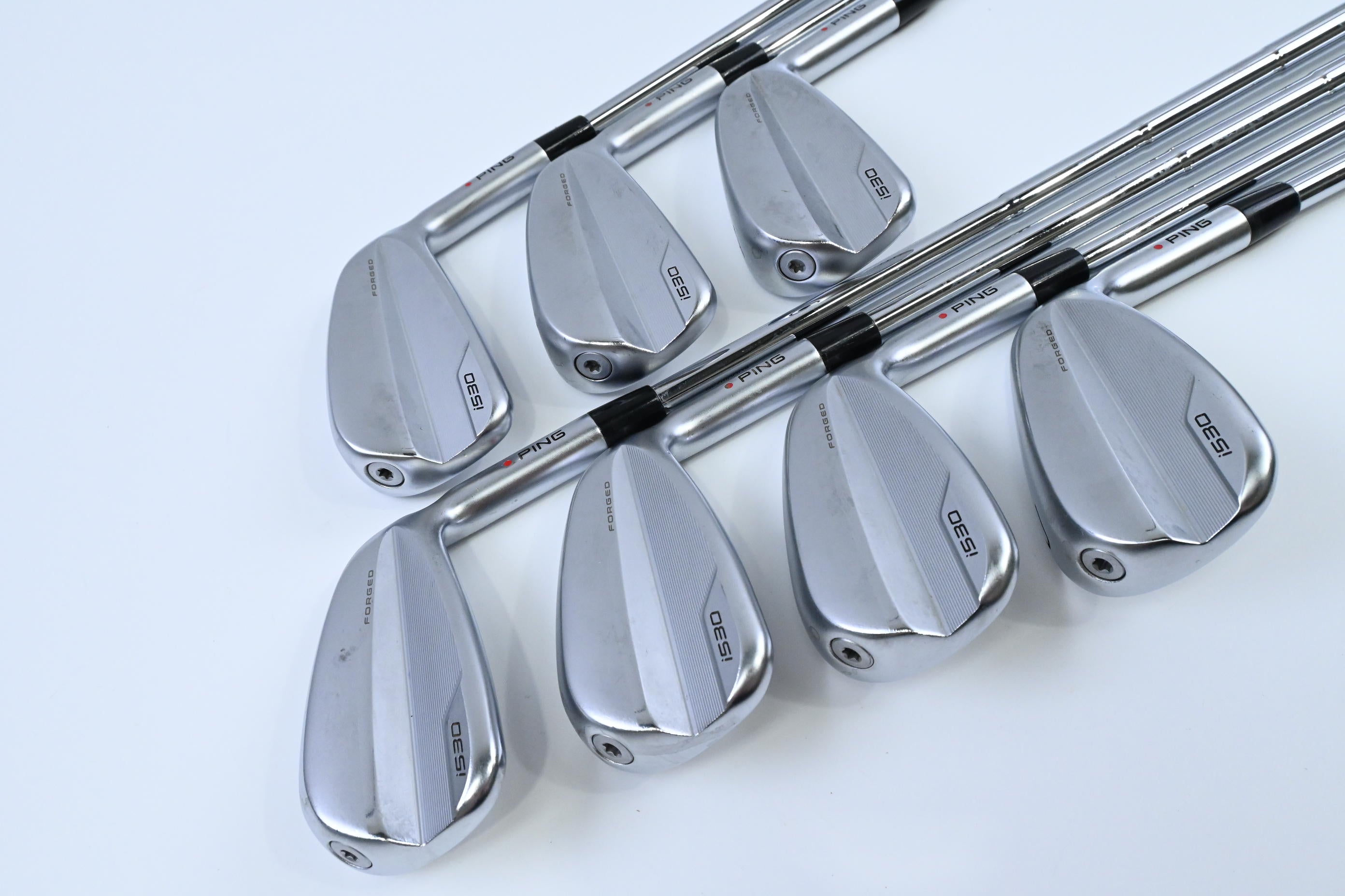 Ping i530 Irons / 5-PW+GW / Red Dot / Stiff Flex Dynamic Gold Mid 100 S300