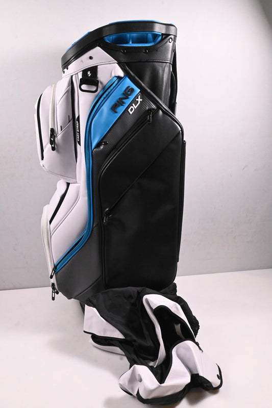 Ping DLX Cart Bag / 15-Way Divider / Black, White, Blue