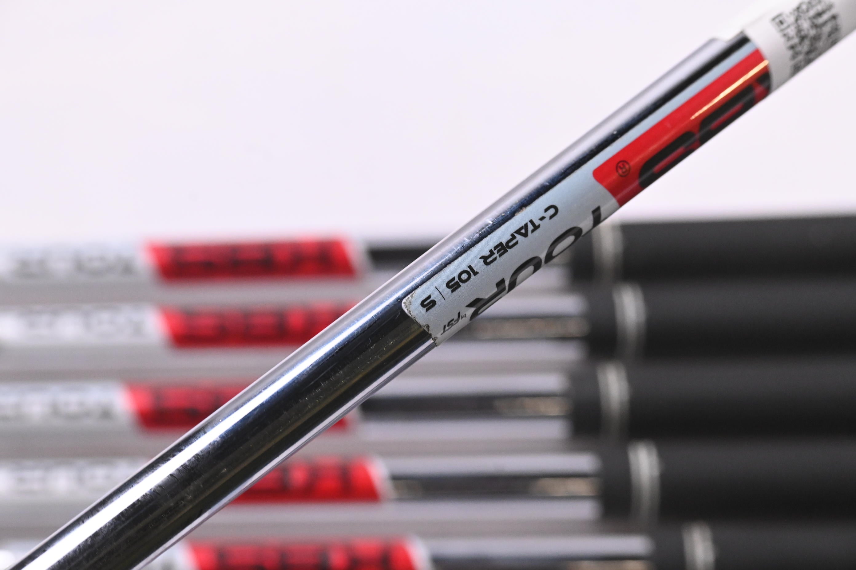 Taylormade M3 Irons / 3-PW+GW+SW / Stiff Flex KBS Tour C-Taper 105 Shafts