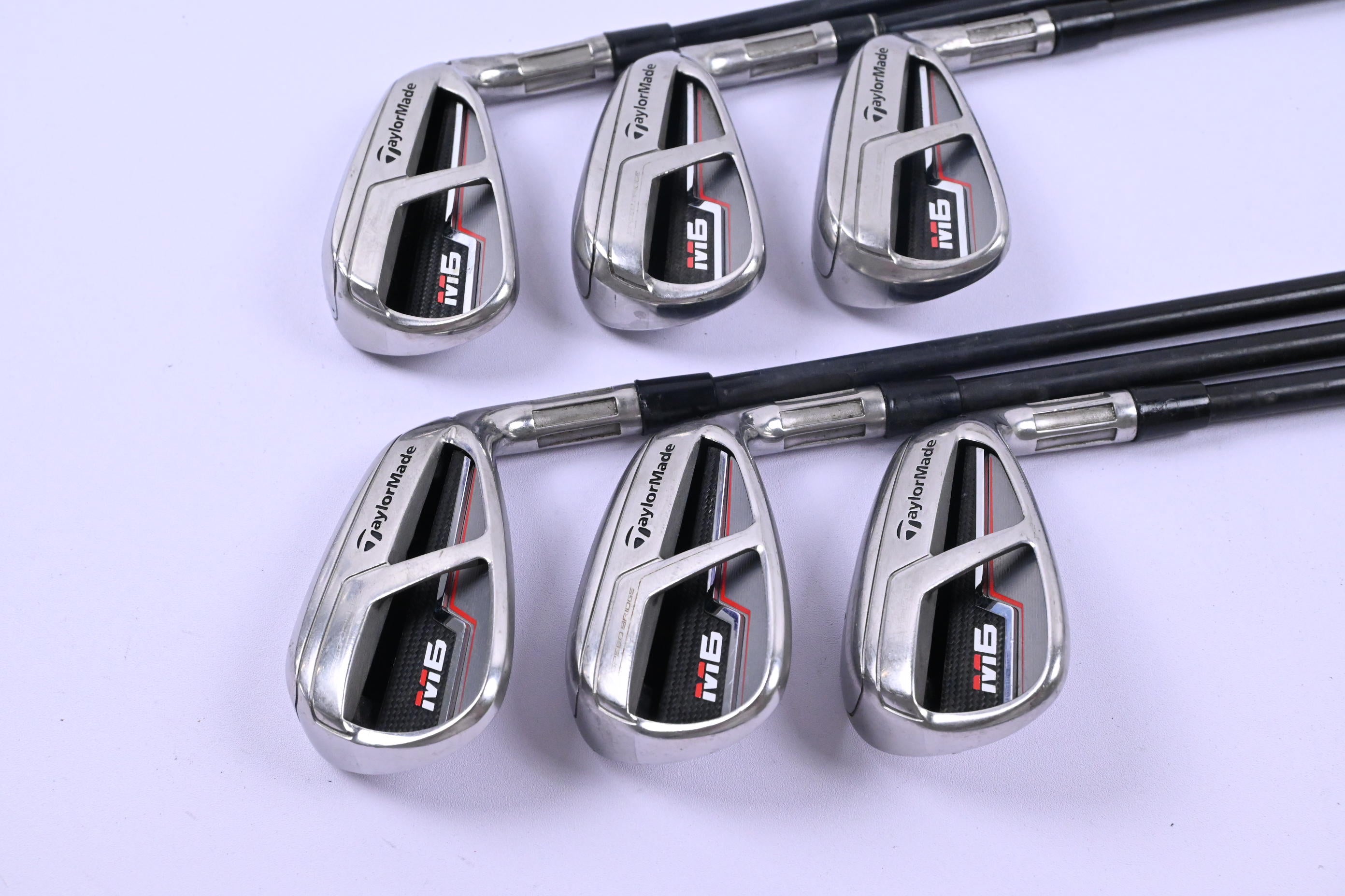Taylormade M6 Irons / 5-PW / Regular Flex Fujikura Atmos Orange 6 Shafts