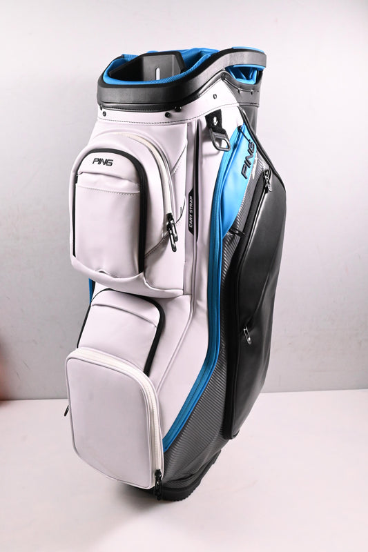 Ping DLX Cart Bag / 15-Way Divider / Black, White, Blue