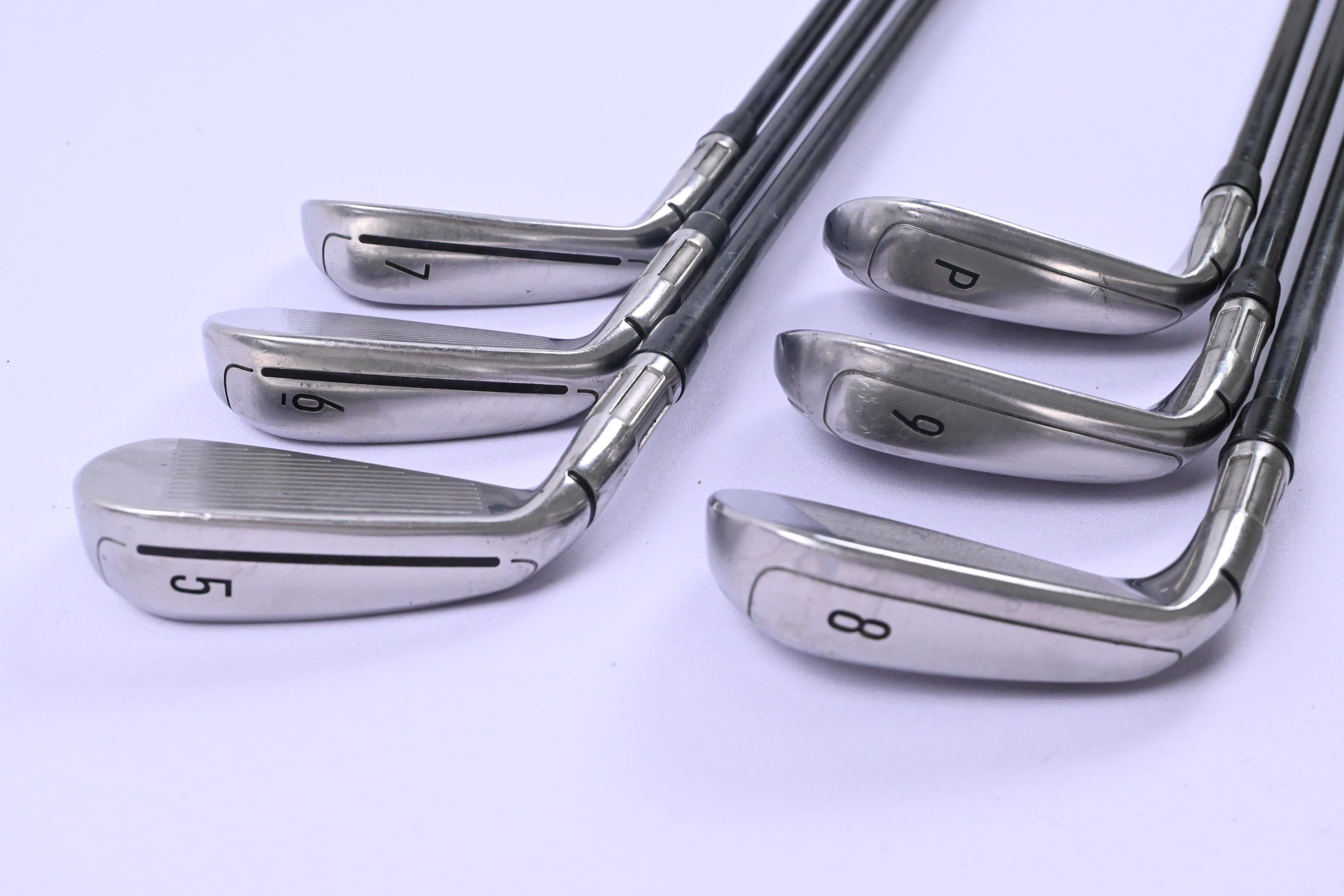 Taylormade M6 Irons / 5-PW / Regular Flex Fujikura Atmos Orange 6 Shafts