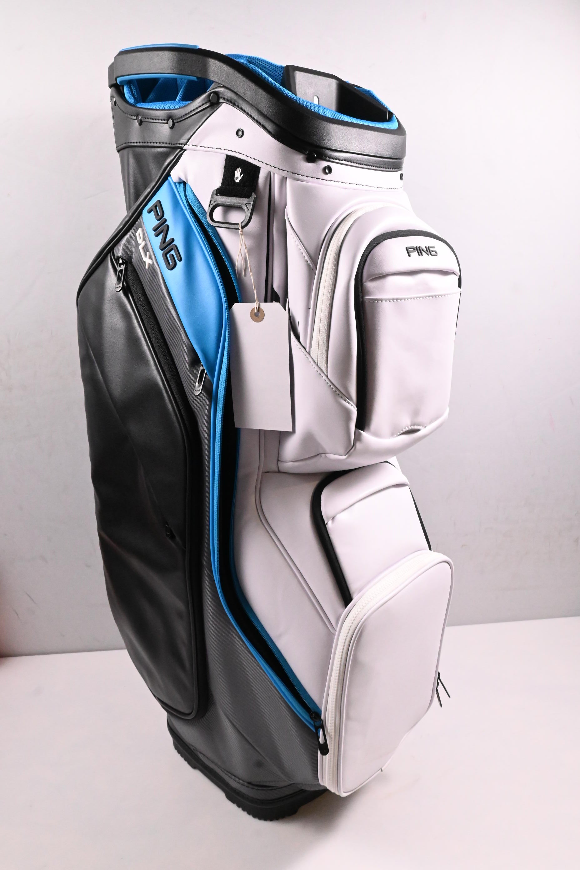 Ping DLX Cart Bag / 15-Way Divider / Black, White, Blue