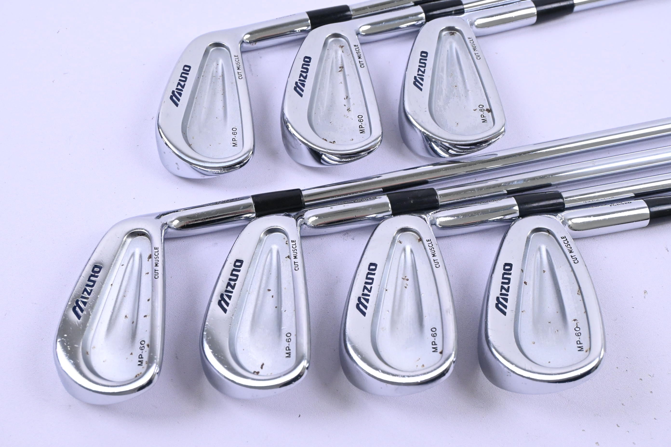 Mizuno MP-60 Irons / 3-9i / Regular Flex Dynamic God R300 Shafts
