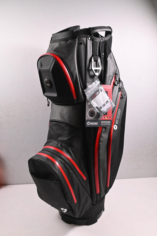 Motocaddy Dry Series Cart Bag / 14-Way Divider / Black, Red