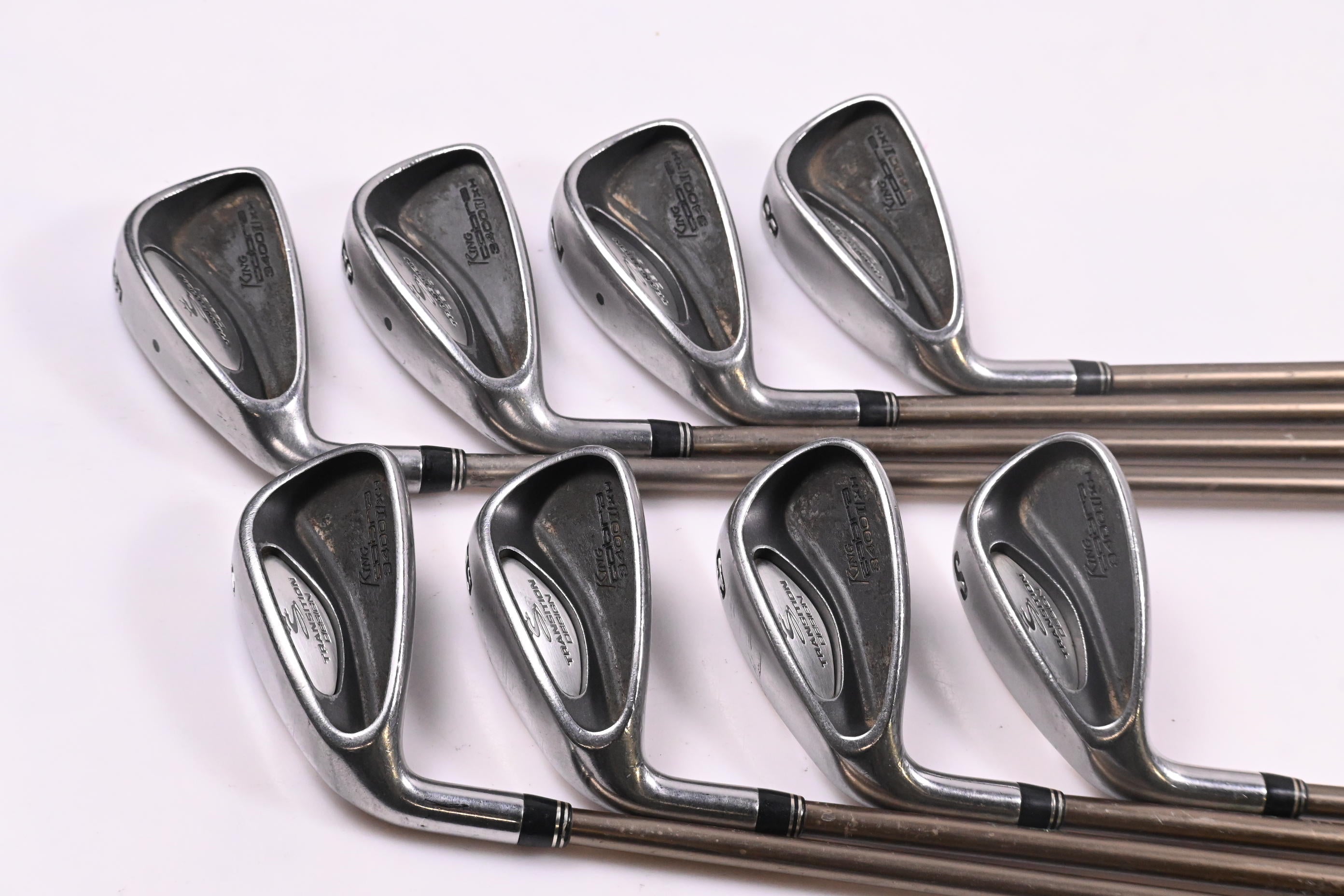 Left Hand Cobra 3400 I/XH Irons / 5-PW+GW+SW / Senior Flex Graphite Design 55