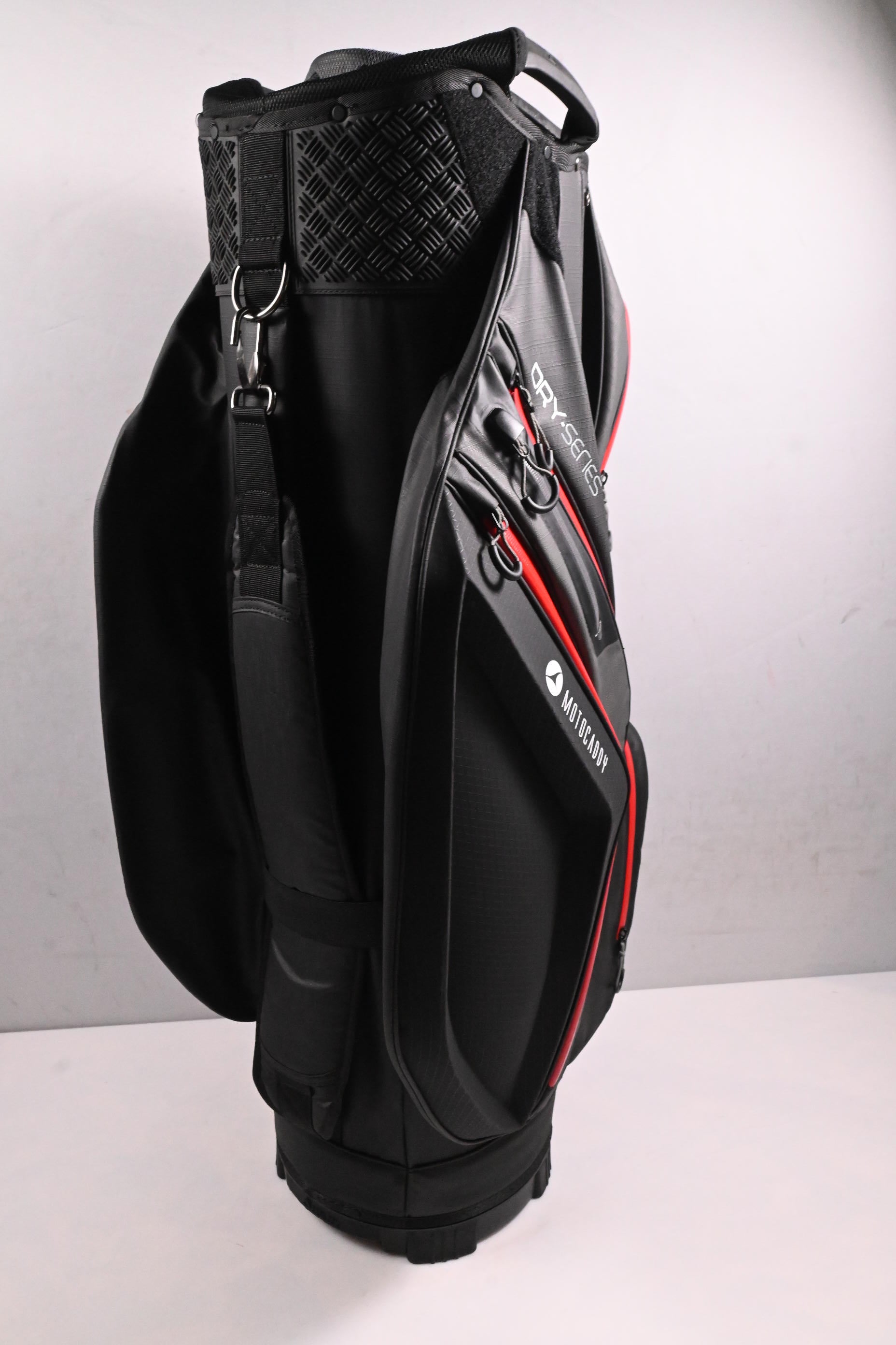 Motocaddy Dry Series Cart Bag / 14-Way Divider / Black, Red