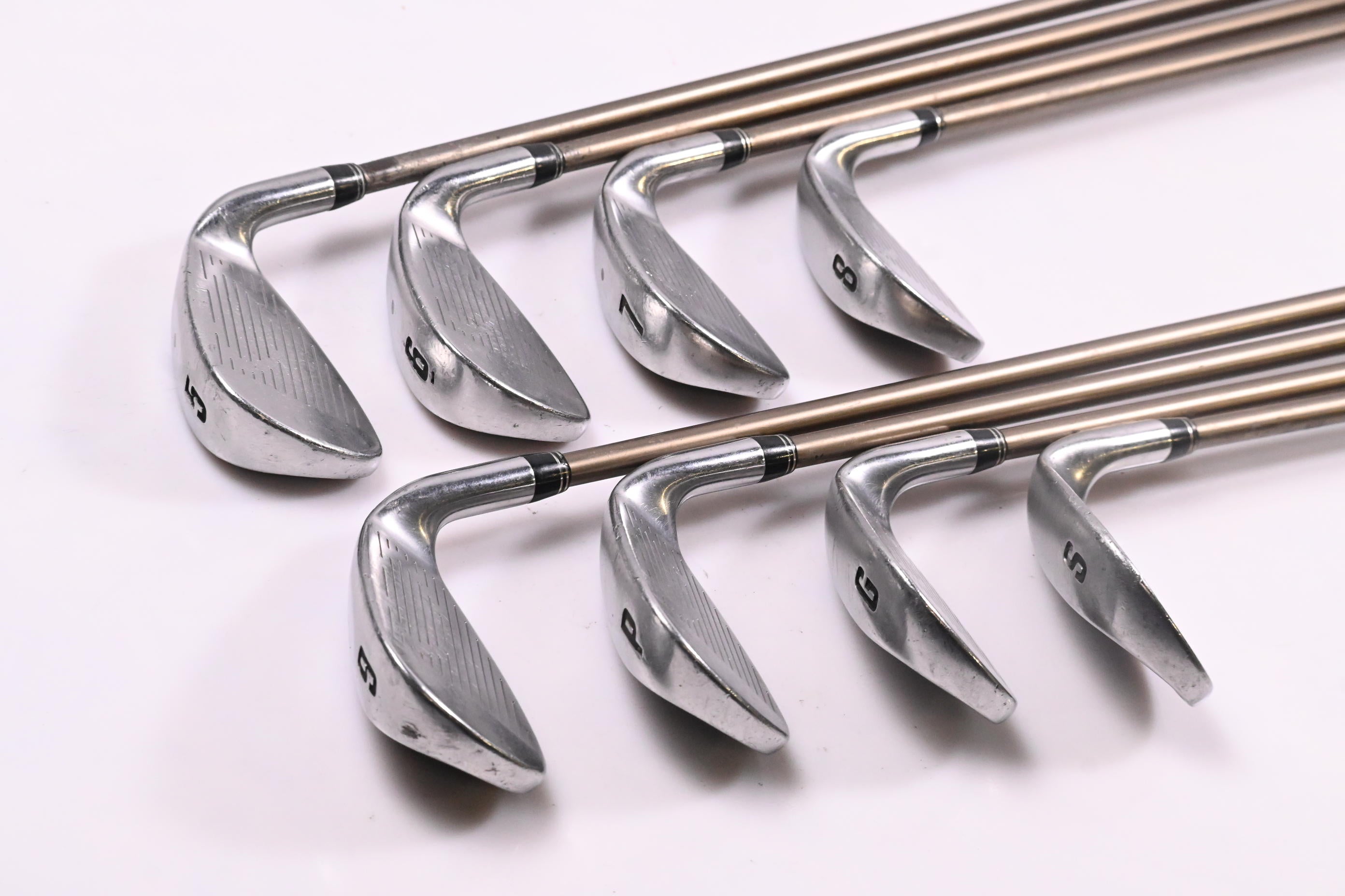 Left Hand Cobra 3400 I/XH Irons / 5-PW+GW+SW / Senior Flex Graphite Design 55
